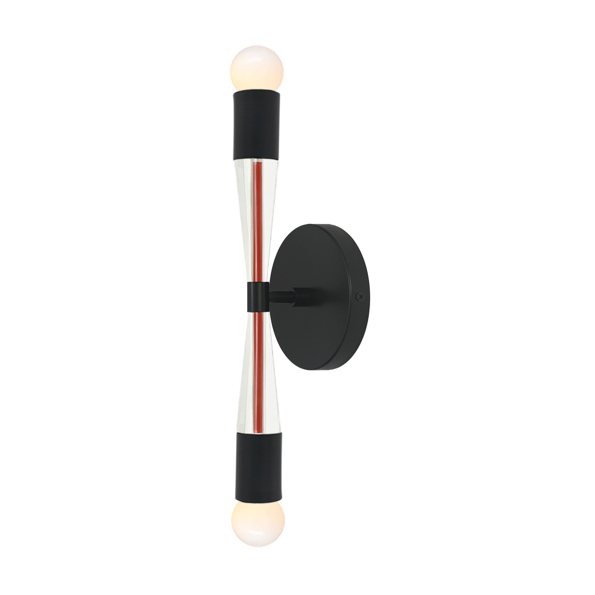 Black and riding hood red color Phoenix sconce Dutton Brown lighting