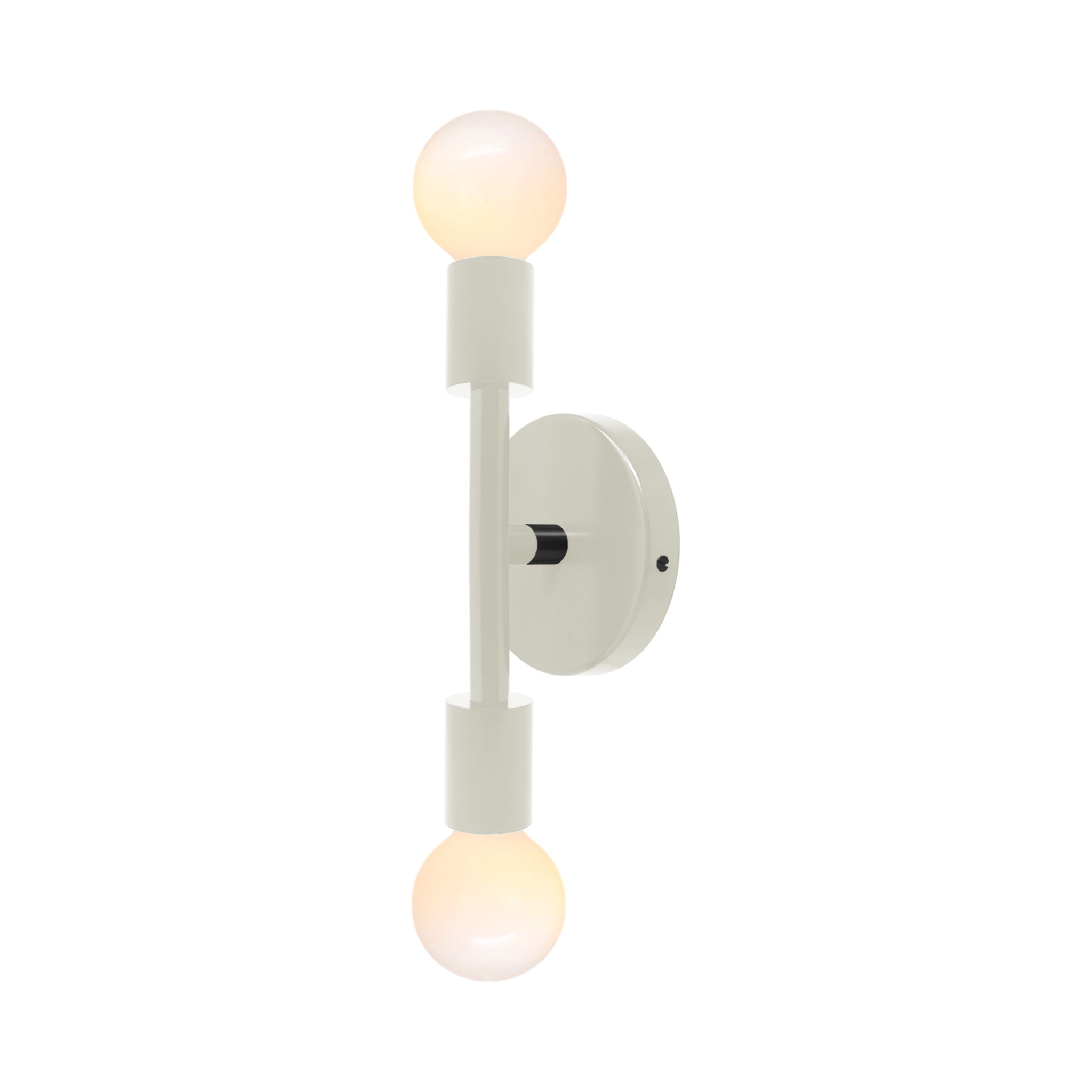 Nickel and black color Pilot sconce 11" Dutton Brown lighting