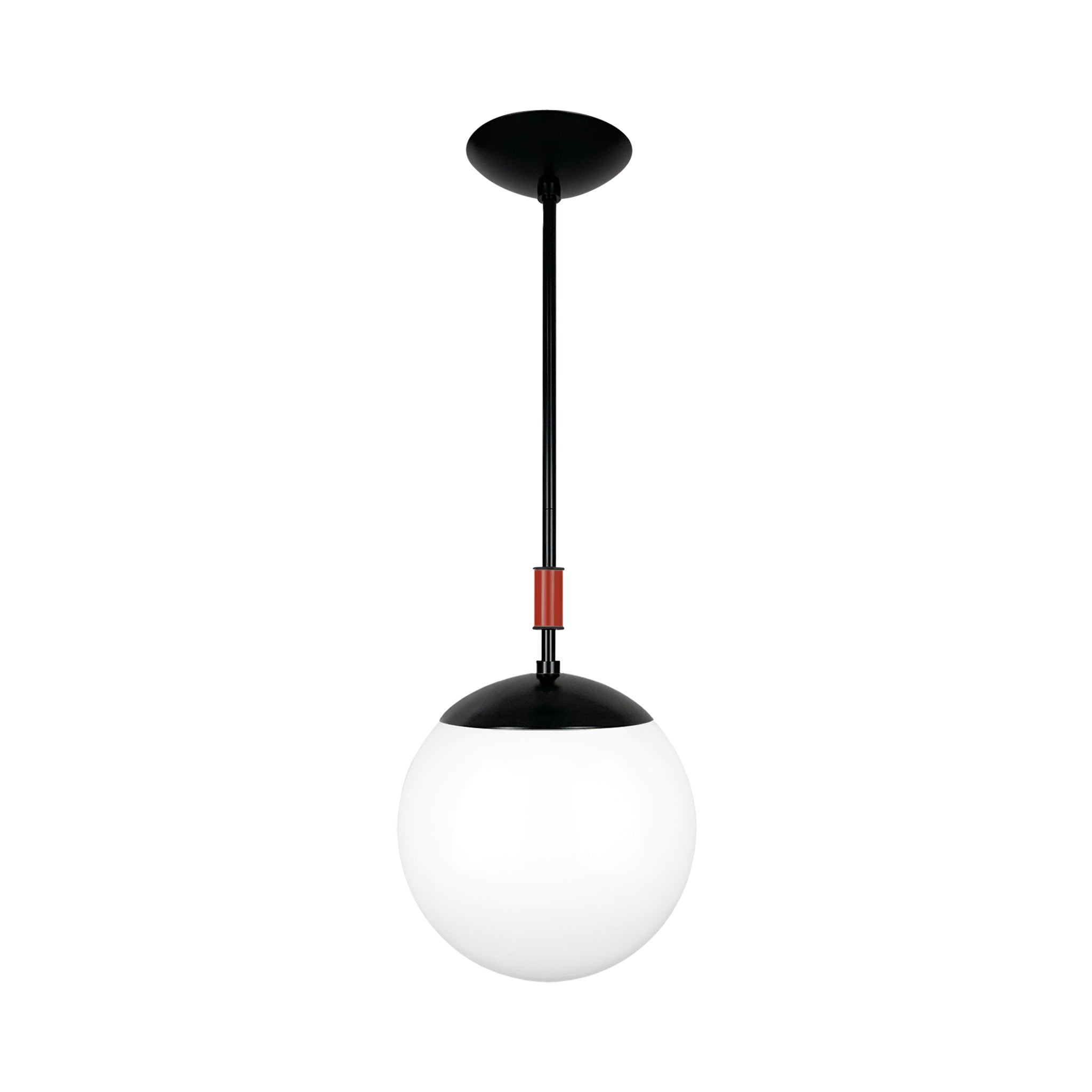 Black and riding hood red color Pop pendant 10" Dutton Brown lighting