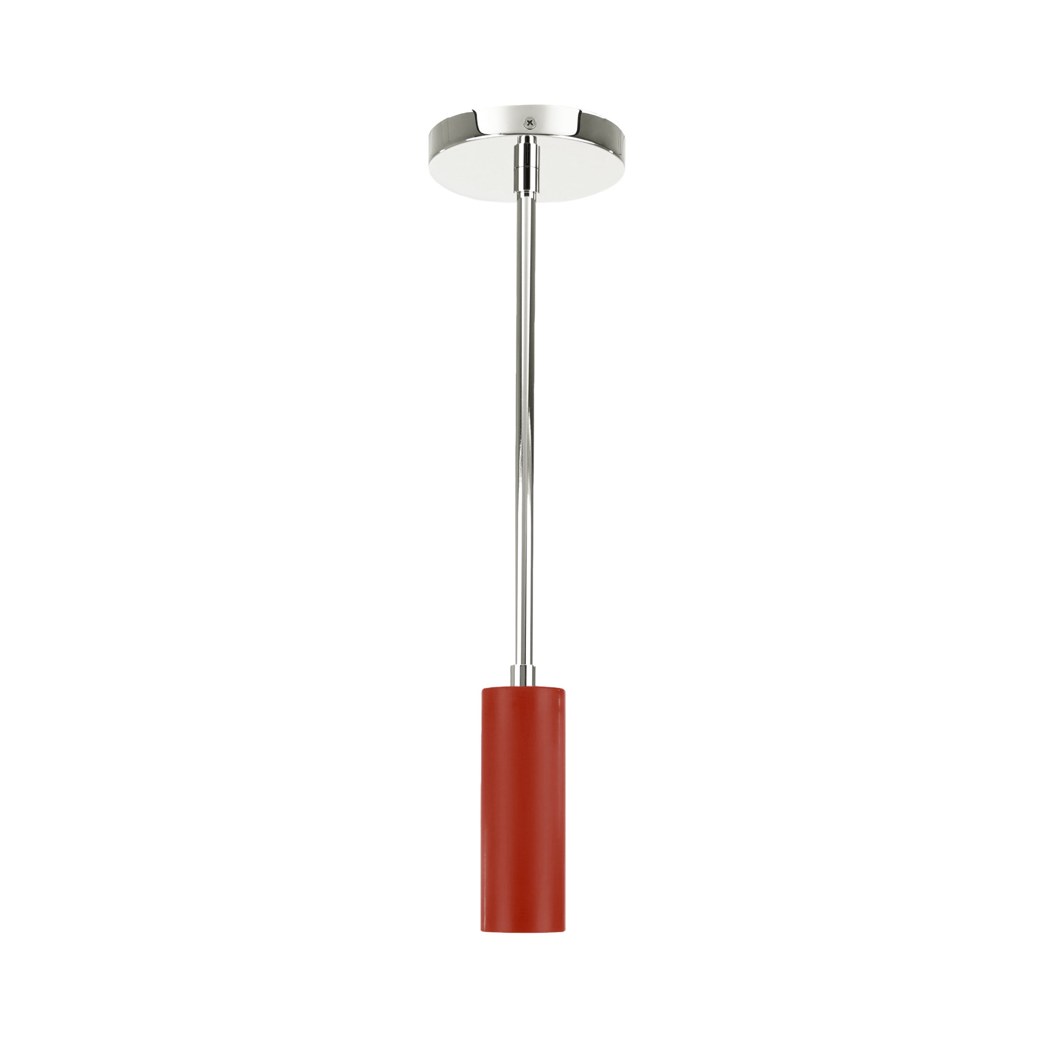 Nickel and riding hood red color Reader pendant Dutton Brown lighting