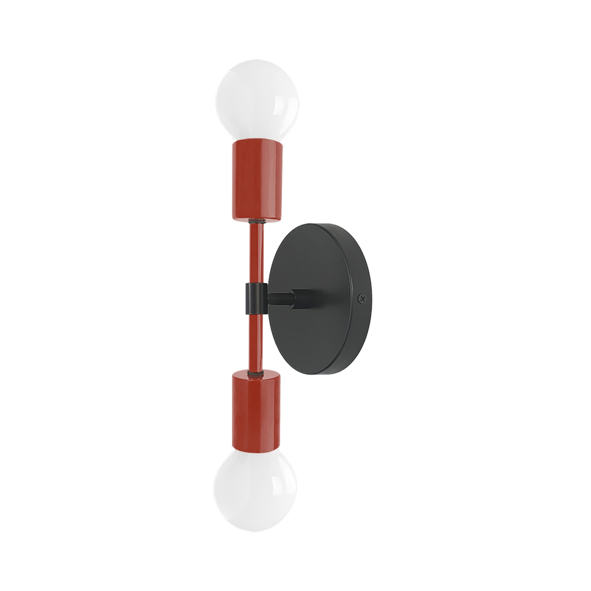 Black and riding hood red color Scepter sconce 10" Dutton Brown lighting