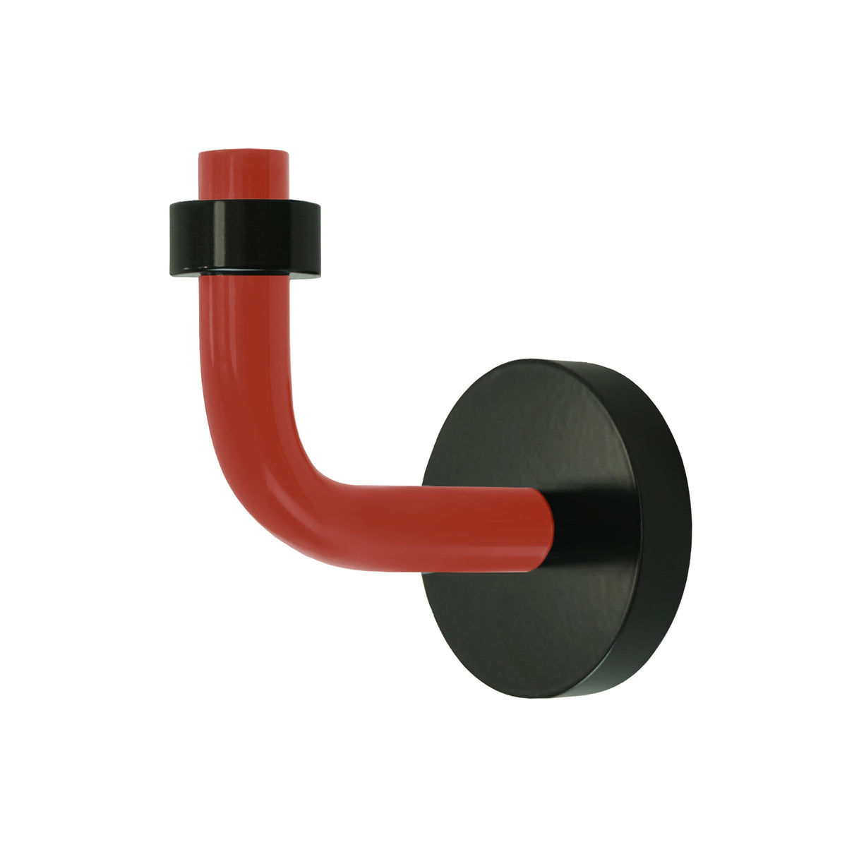 Black and riding hood red color Snug hook Dutton Brown hardware
