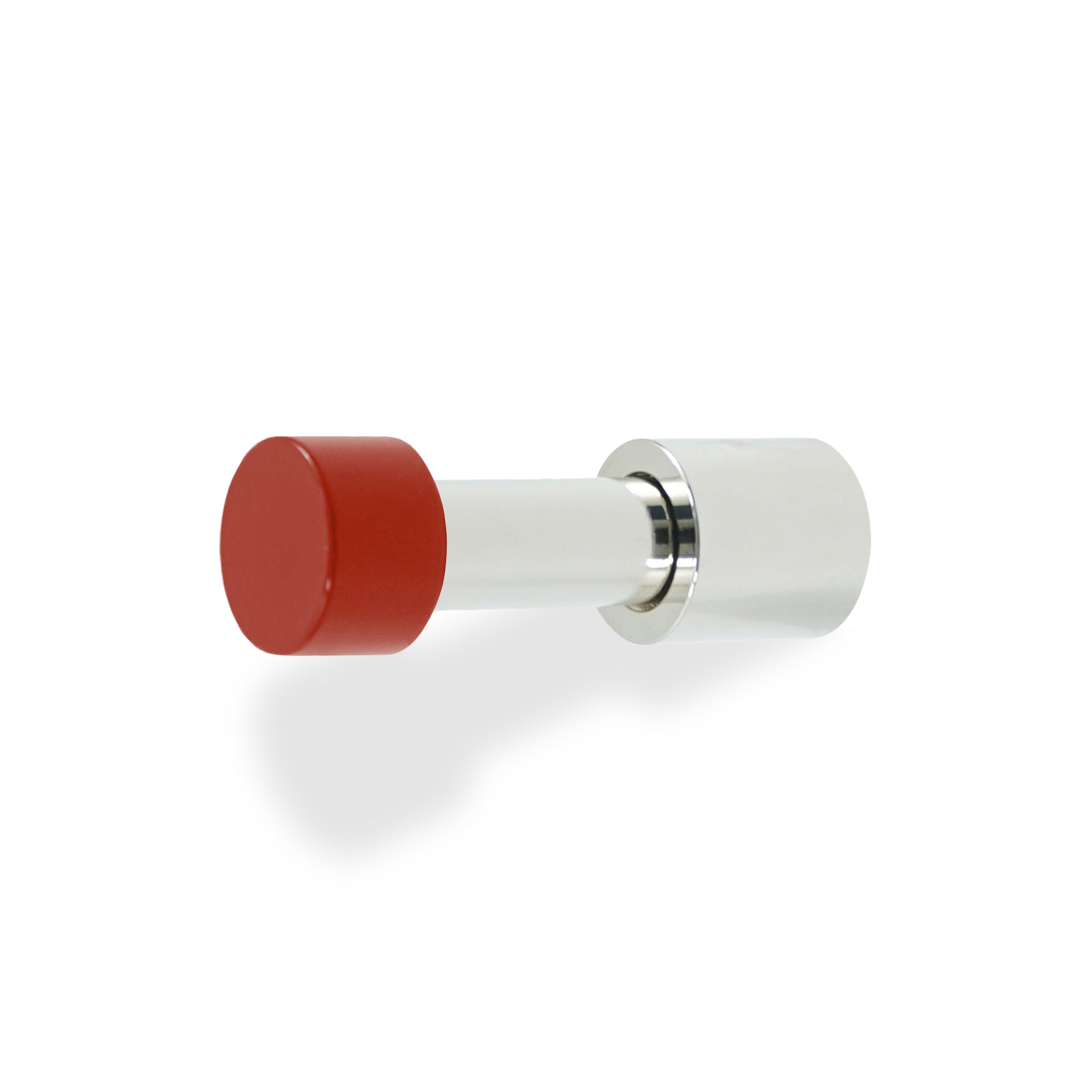 Nickel and riding hood red color Stud hook Dutton Brown hardware
