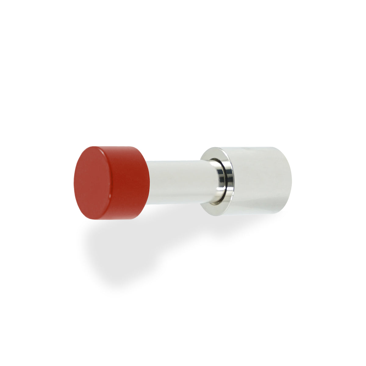 Nickel and riding hood red color Stud hook Dutton Brown hardware