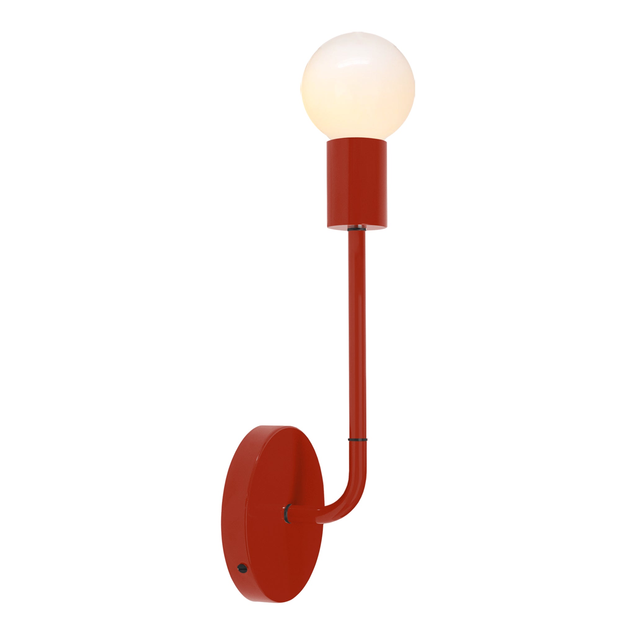 Black and riding hood red color Tall Snug sconce Dutton Brown lighting