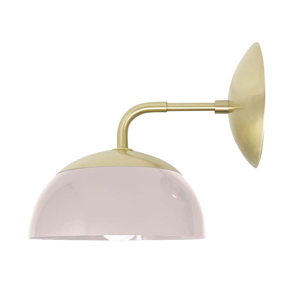 Brass and barely color Cadbury sconce 8" Dutton Brown lighting