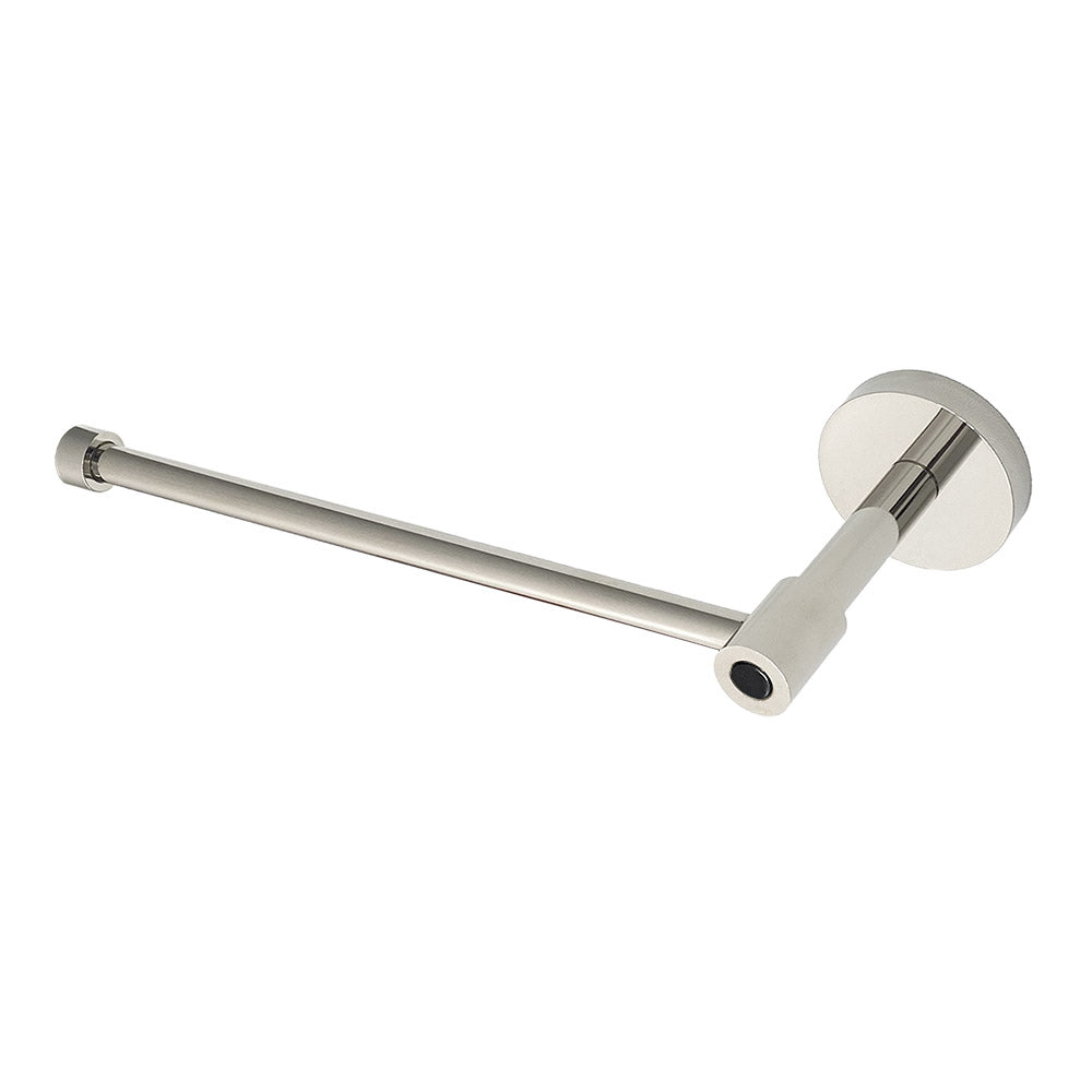 Nickel and black color Head hand towel bar Dutton Brown hardware