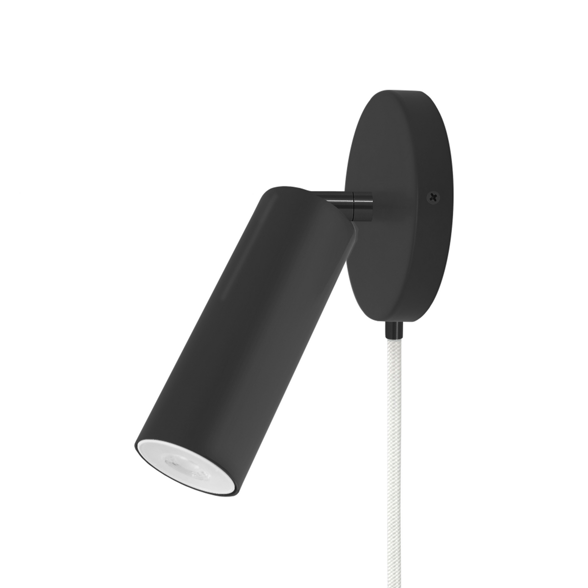 Black and black color Reader plug-in sconce no arm Dutton Brown lighting