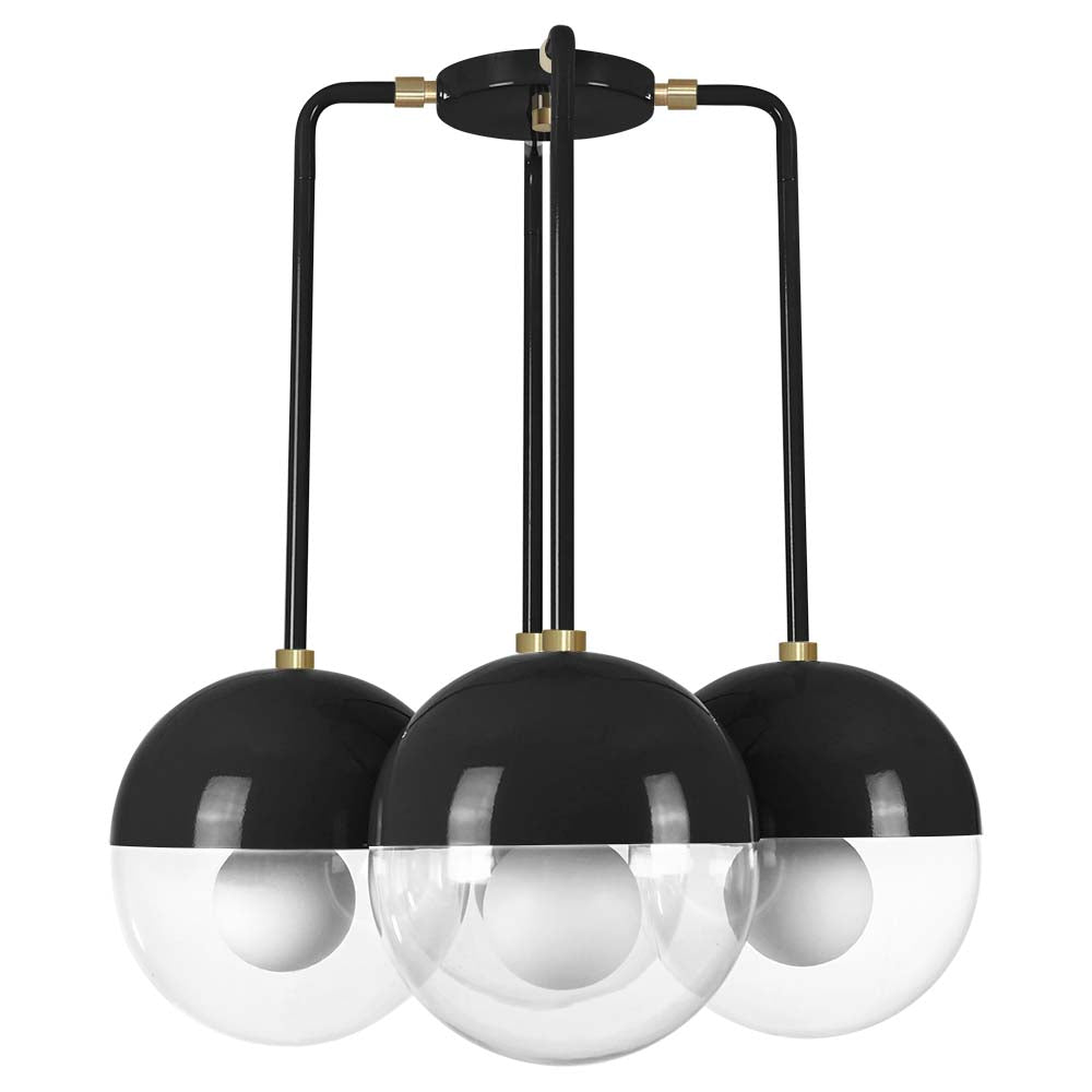 Nickel and white color Tetra chandelier Dutton Brown lighting