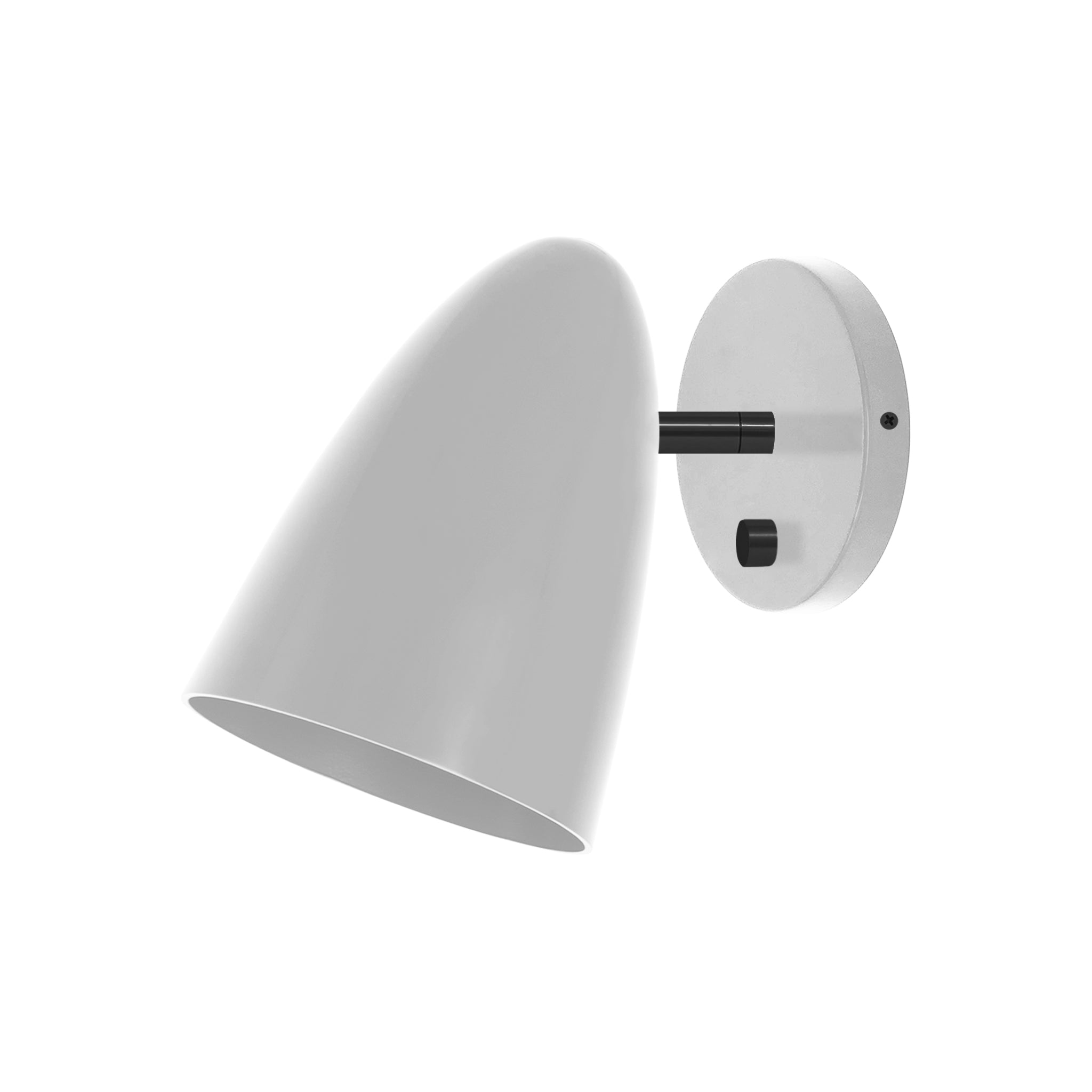 Black and barely color Boom sconce no arm Dutton Brown lighting