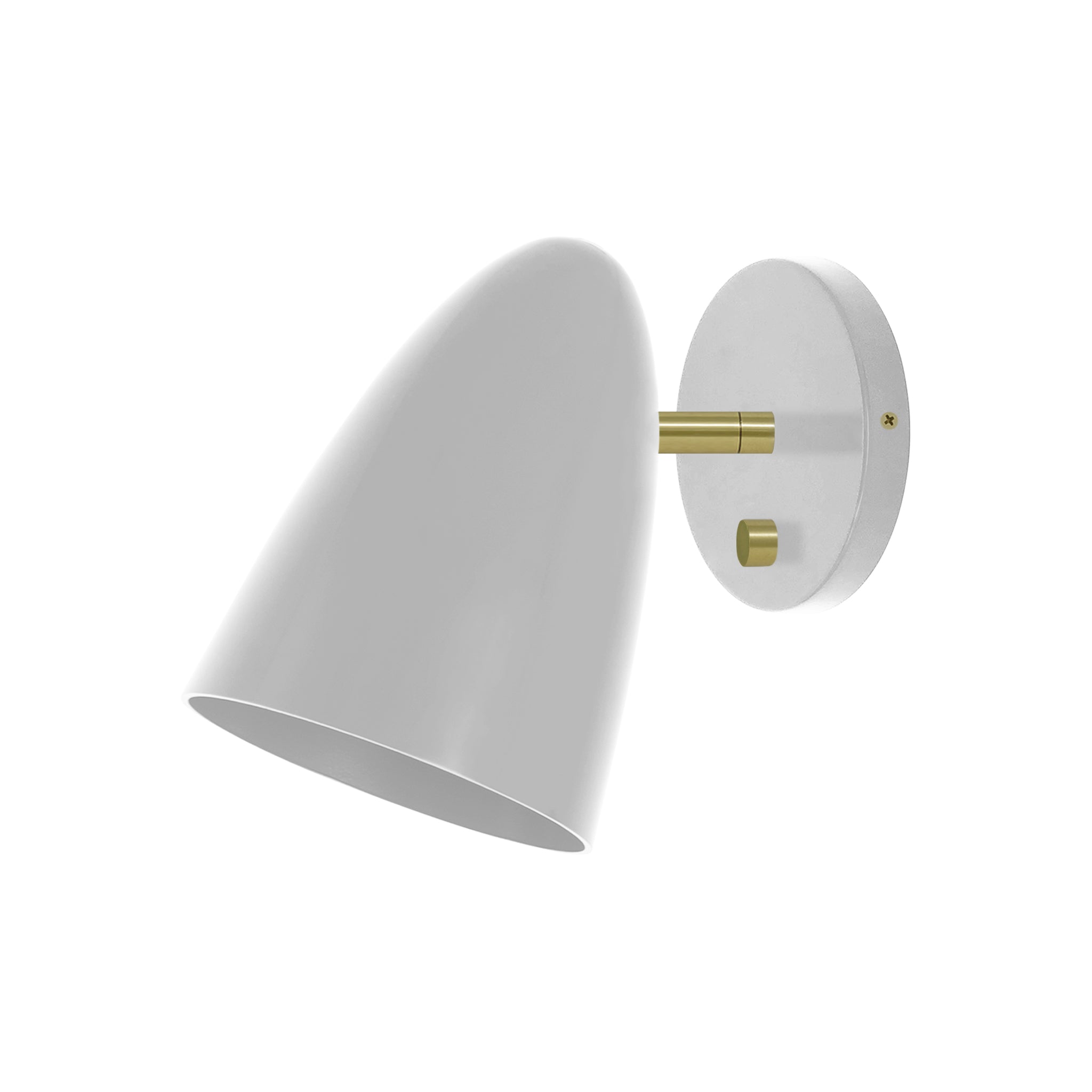 Brass and chalk color Boom sconce no arm Dutton Brown lighting