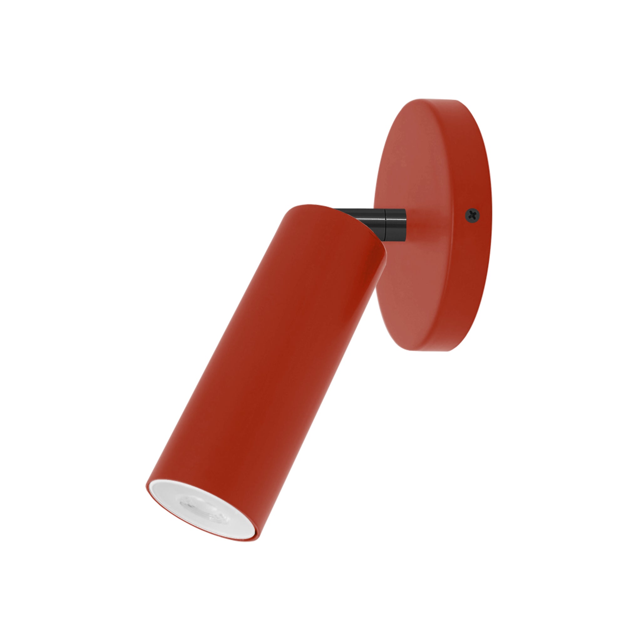 Black and riding hood red color Reader sconce no arm Dutton Brown lighting
