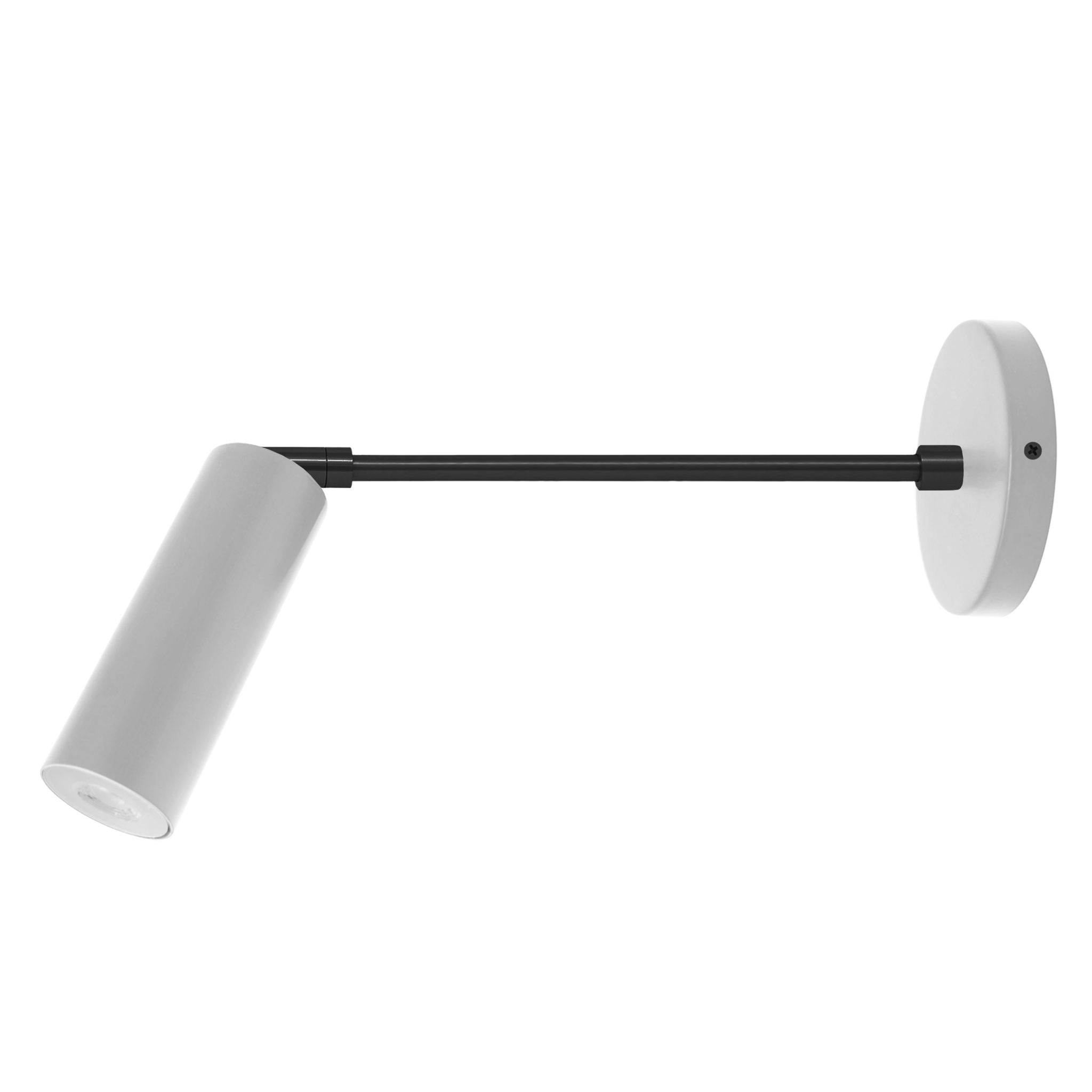 Black and chalk color Reader sconce 10" arm Dutton Brown lighting
