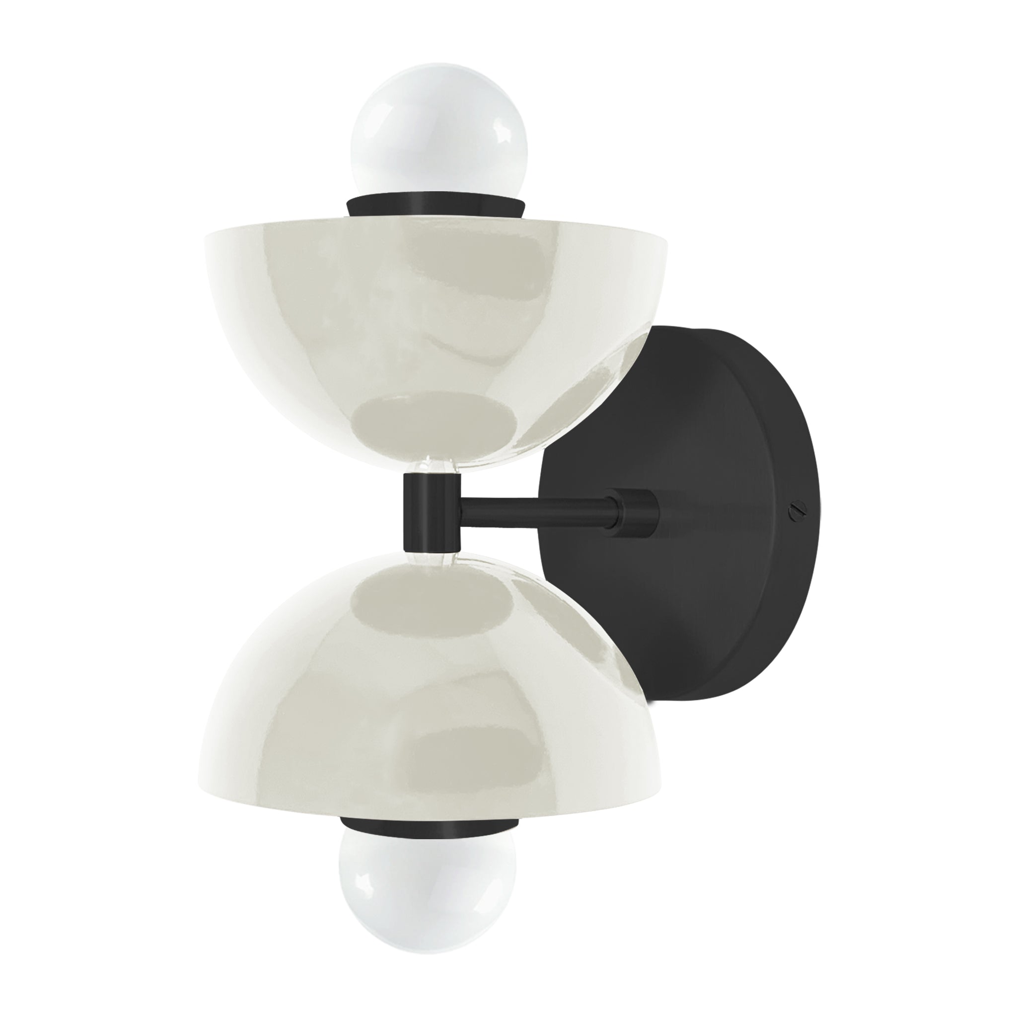 Black and bone color Amigo sconce Dutton Brown lighting
