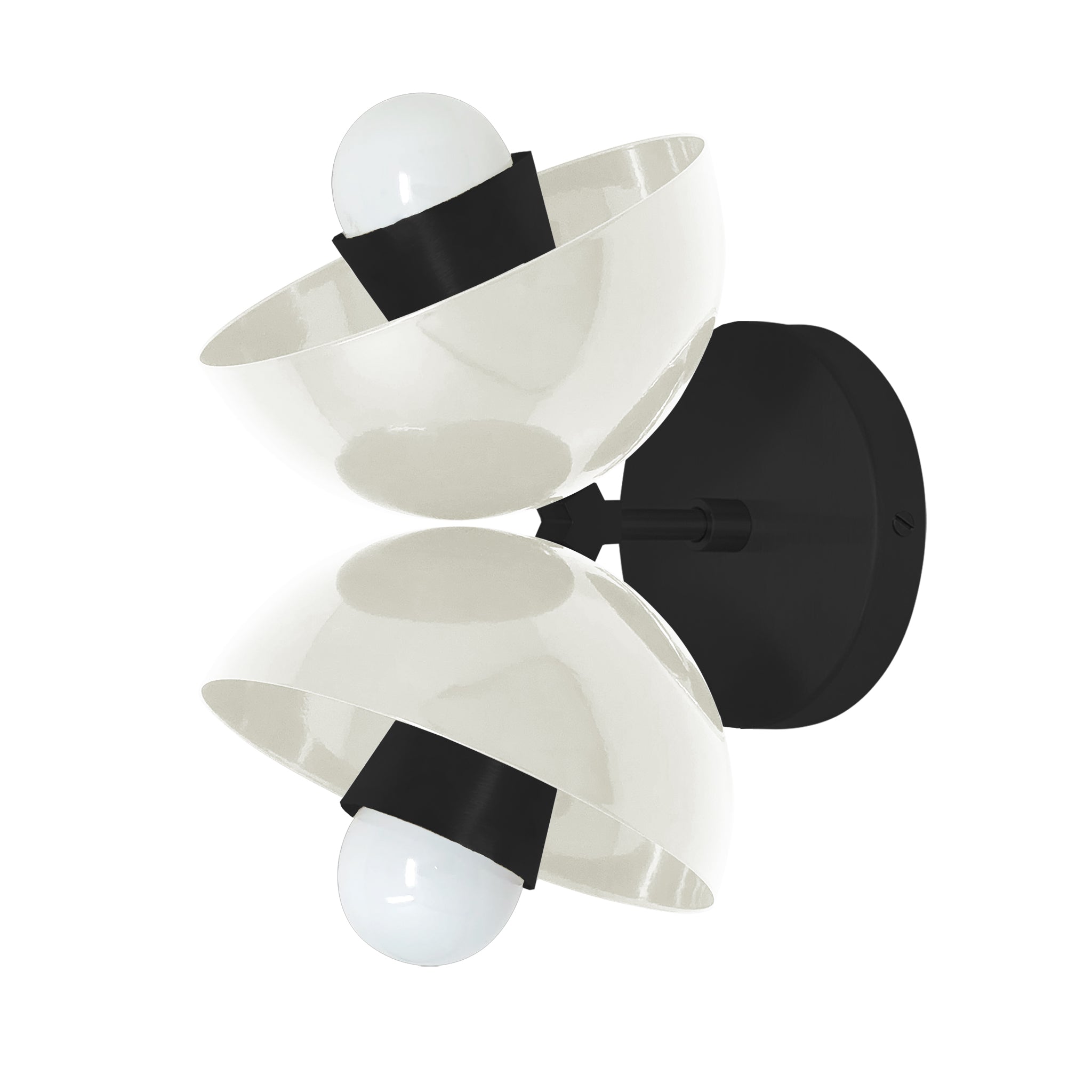Black and bone color Beso sconce Dutton Brown lighting