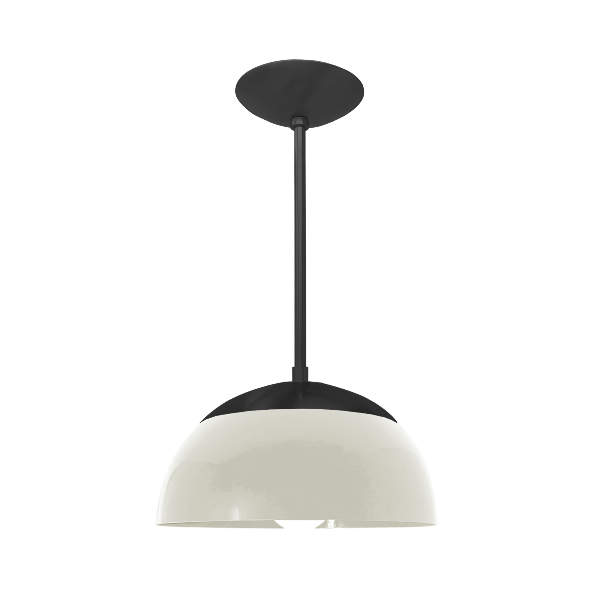 Black and bone color Cadbury pendant 12" Dutton Brown lighting