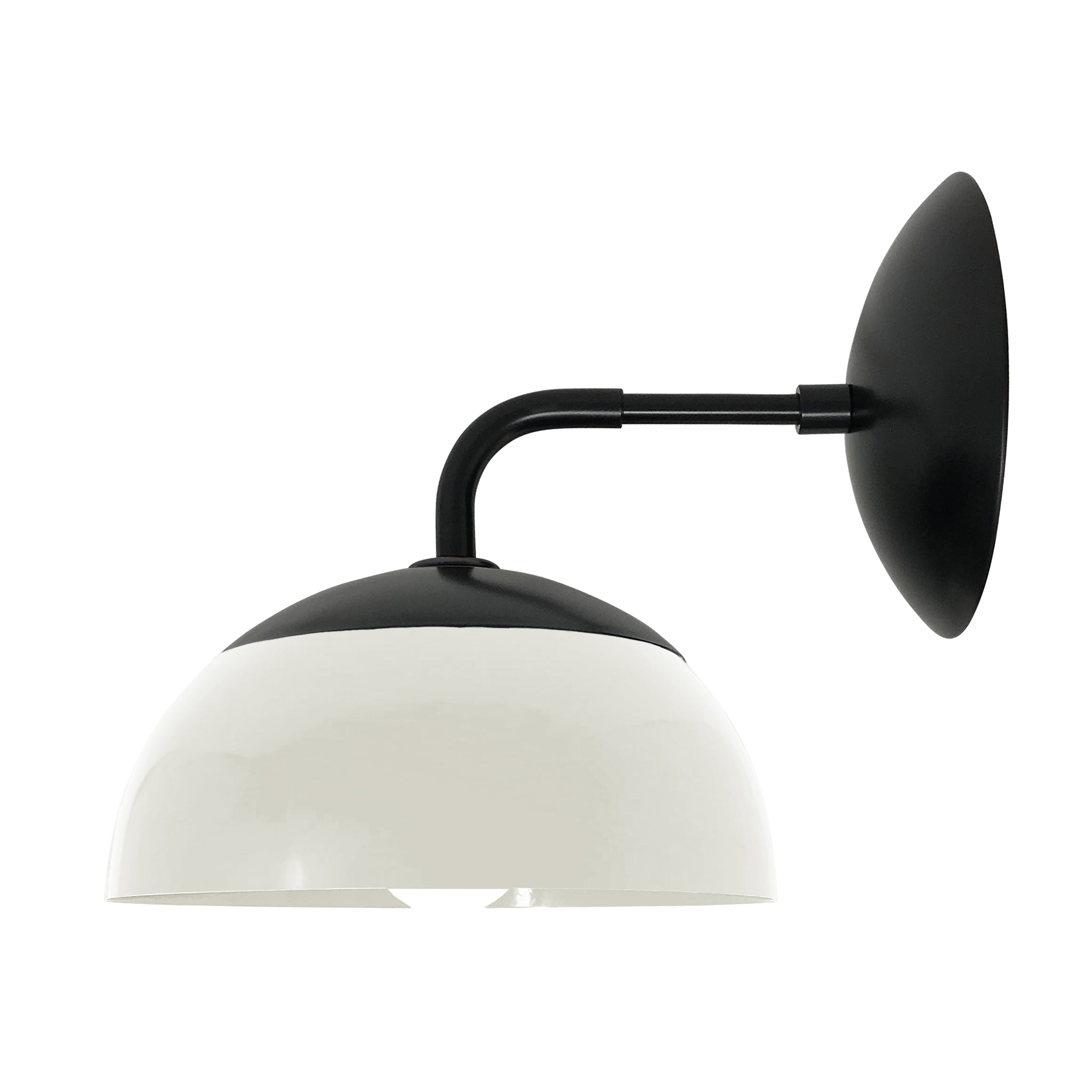 Black and bone color Cadbury sconce 8" Dutton Brown lighting