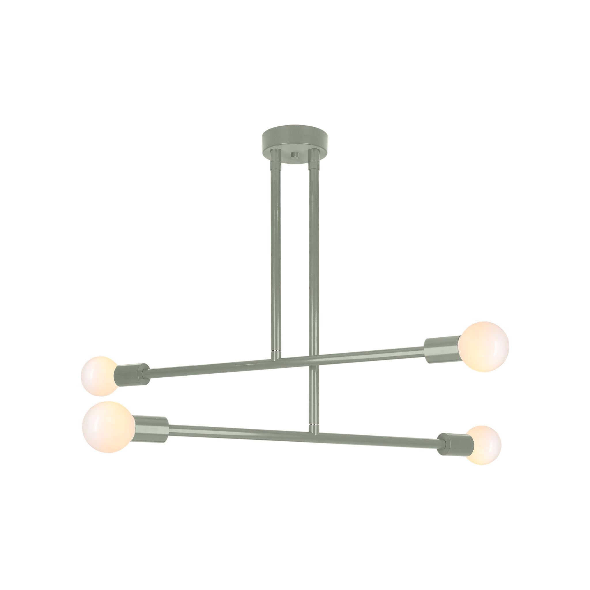 Spa color Captain chandelier 29" Dutton Brown lighting