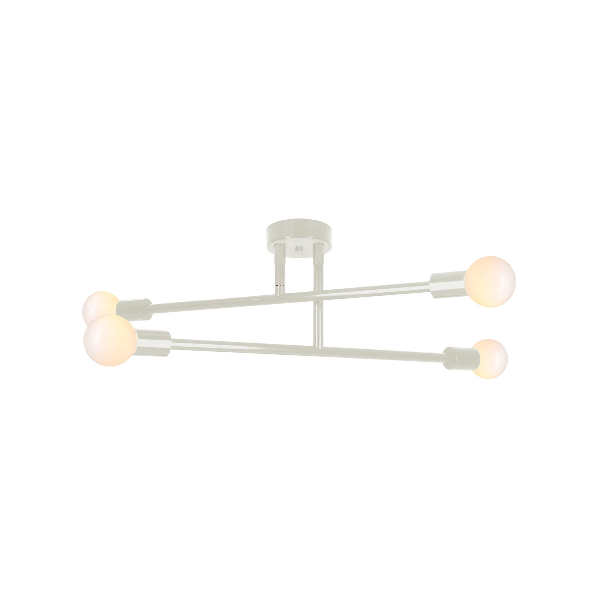 Bone color Captain flush mount 29" Dutton Brown lighting