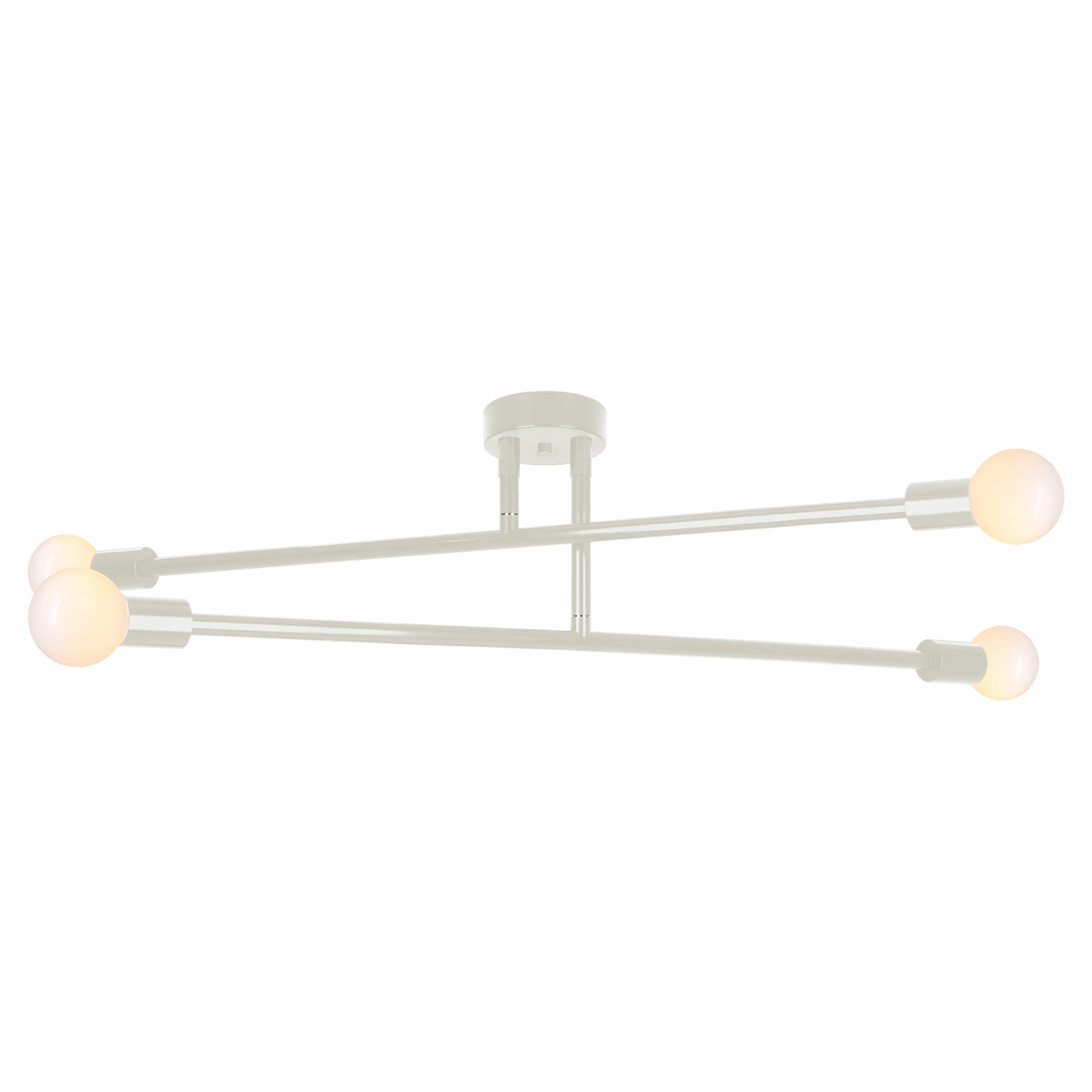 Bone color Captain flush mount 47" Dutton Brown lighting