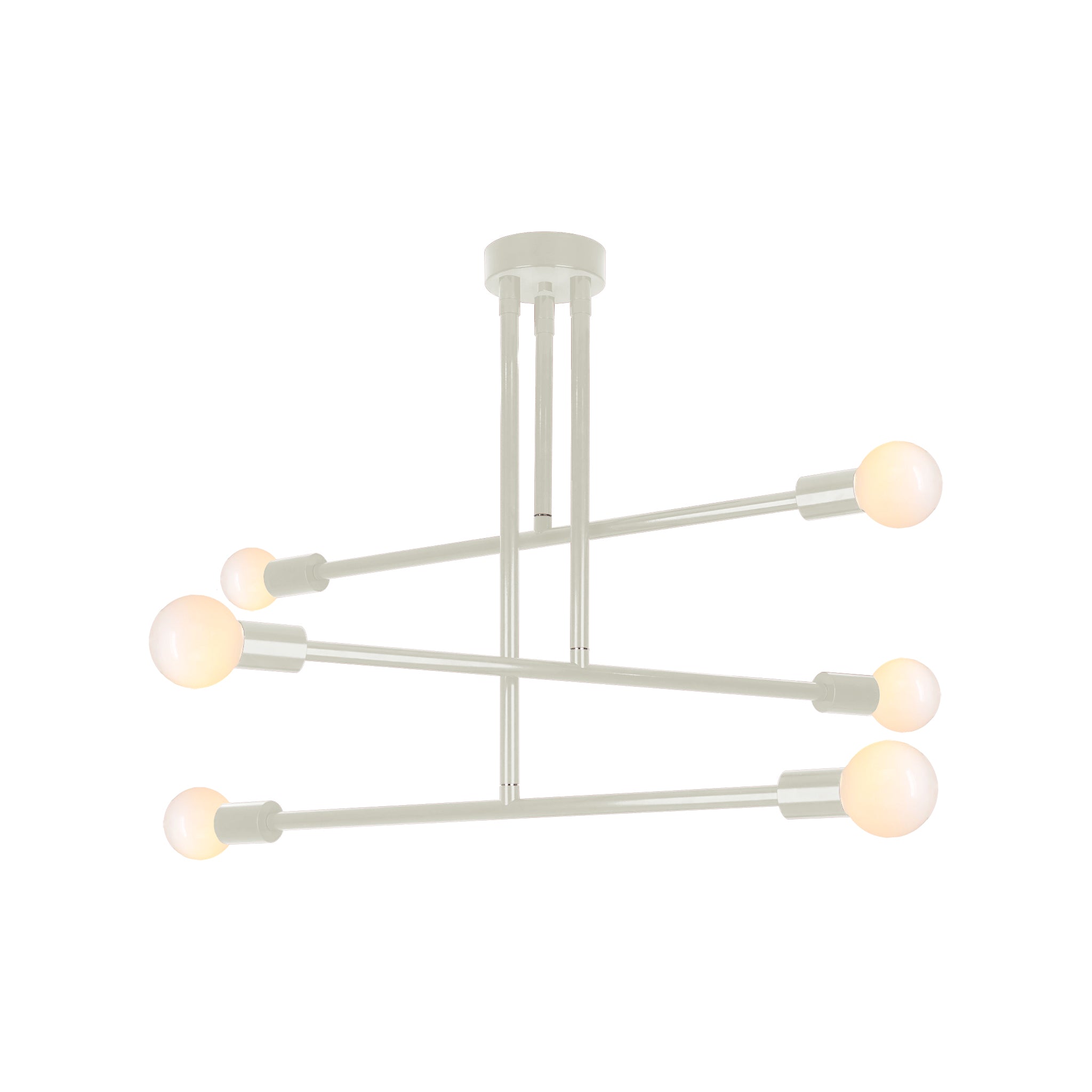 Bone color Commander chandelier 29" Dutton Brown lighting