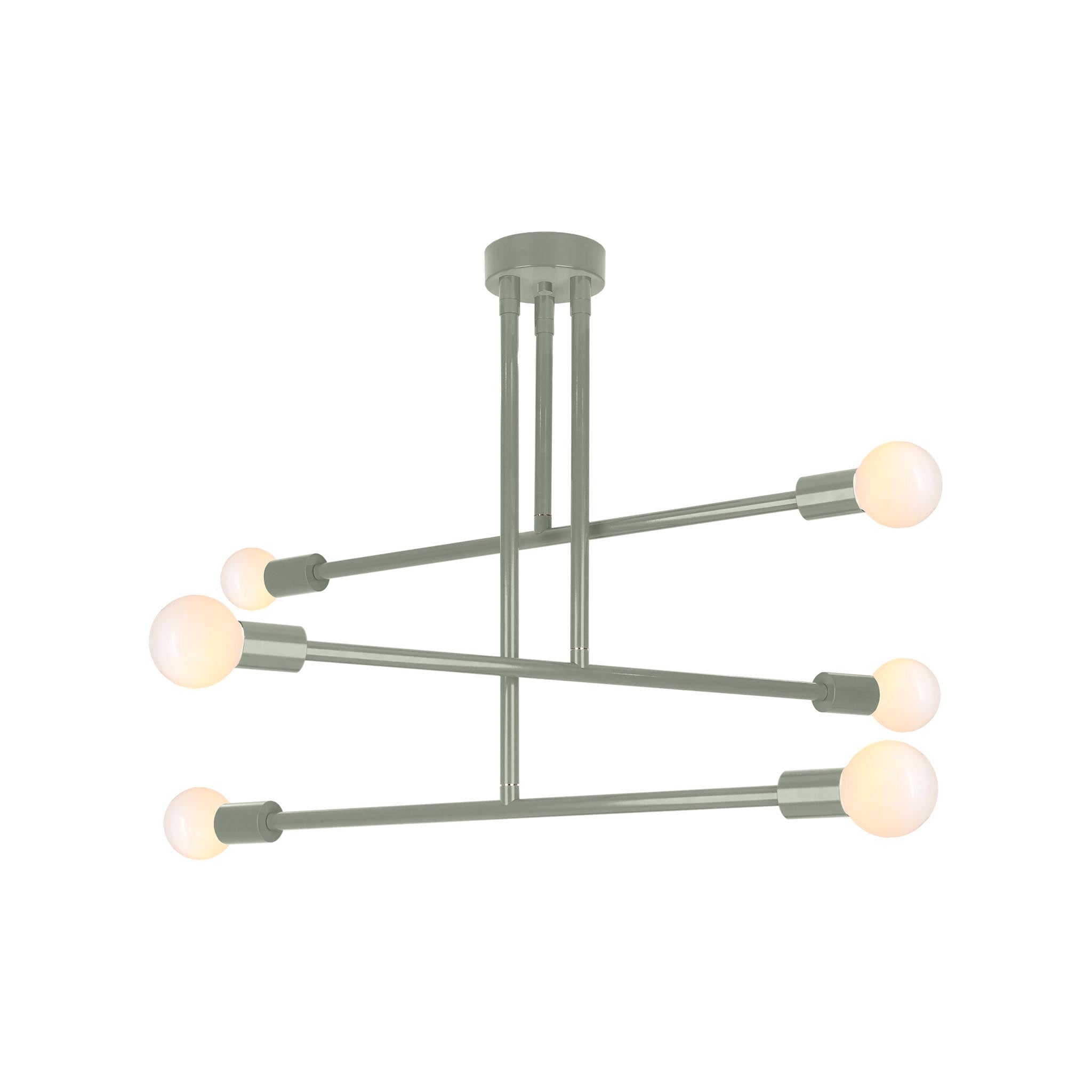 Spa color Commander chandelier 29" Dutton Brown lighting