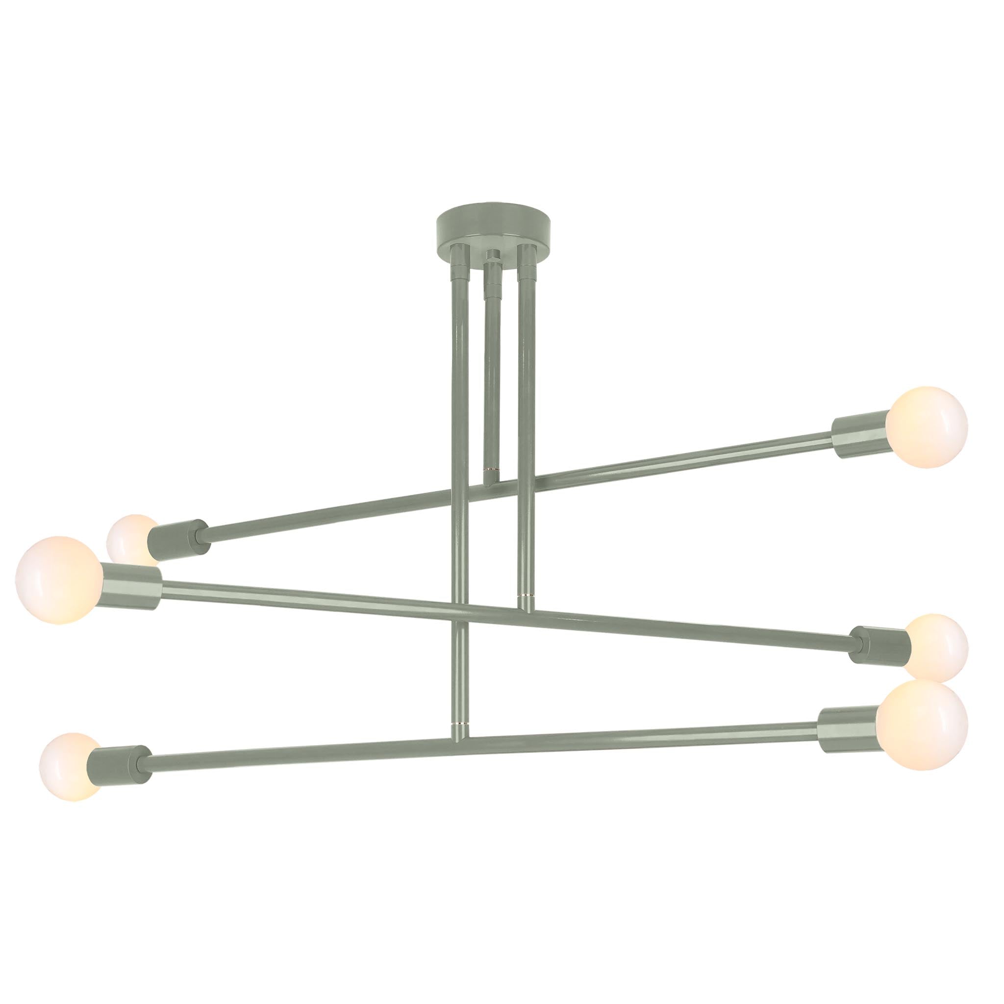 Spa color Commander chandelier 47" Dutton Brown lighting