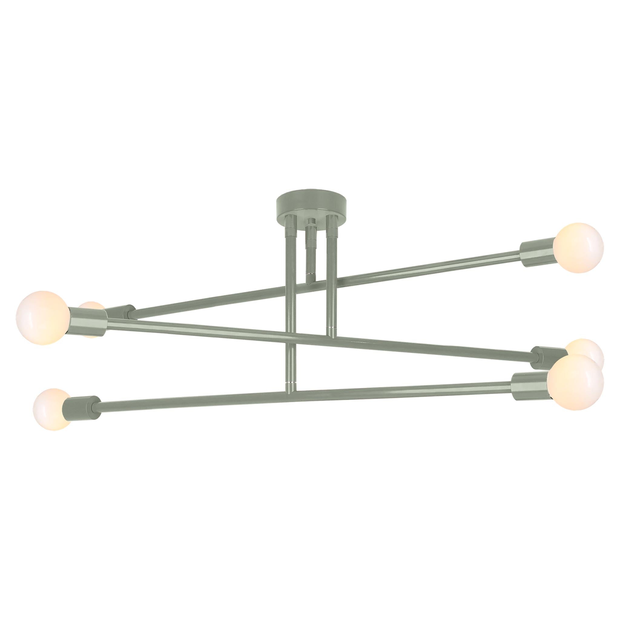 Spa color Commander flush mount 47" Dutton Brown lighting