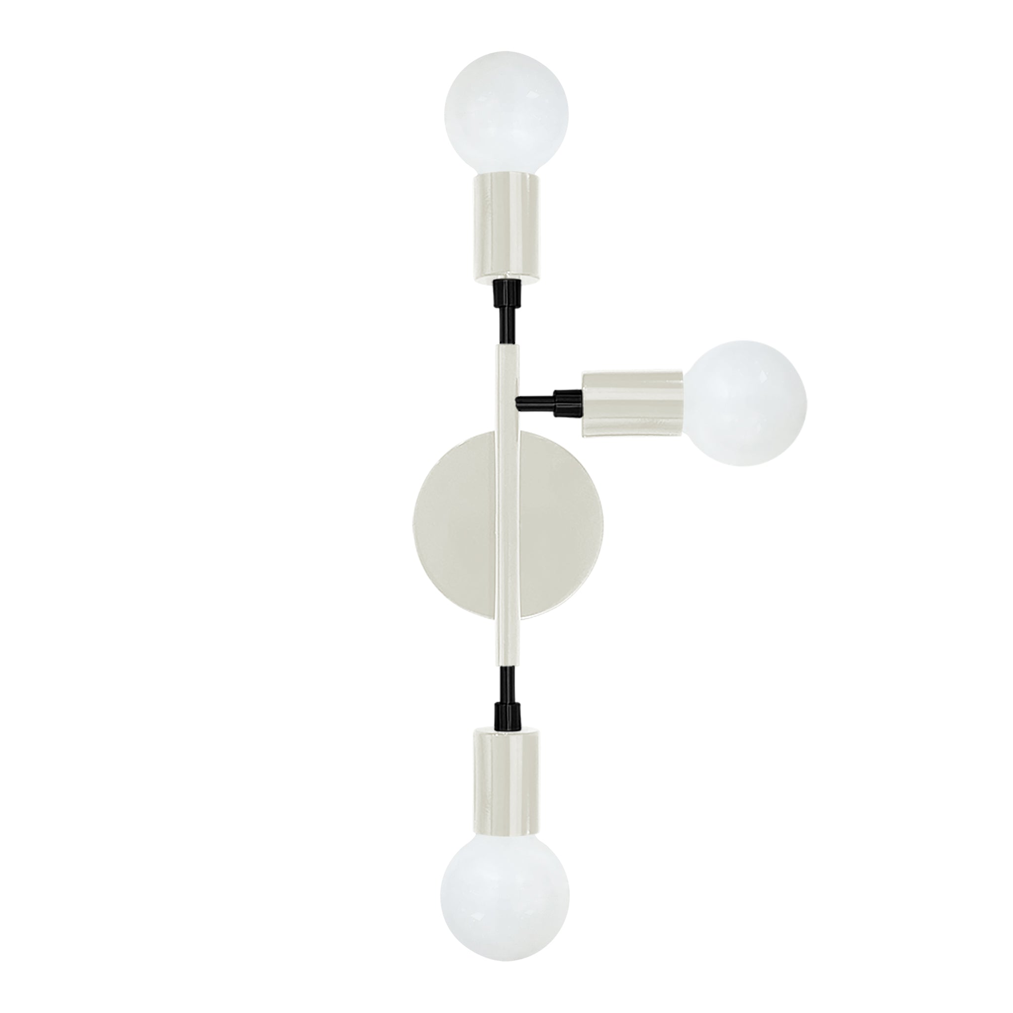 Black and bone color Elite sconce right Dutton Brown lighting