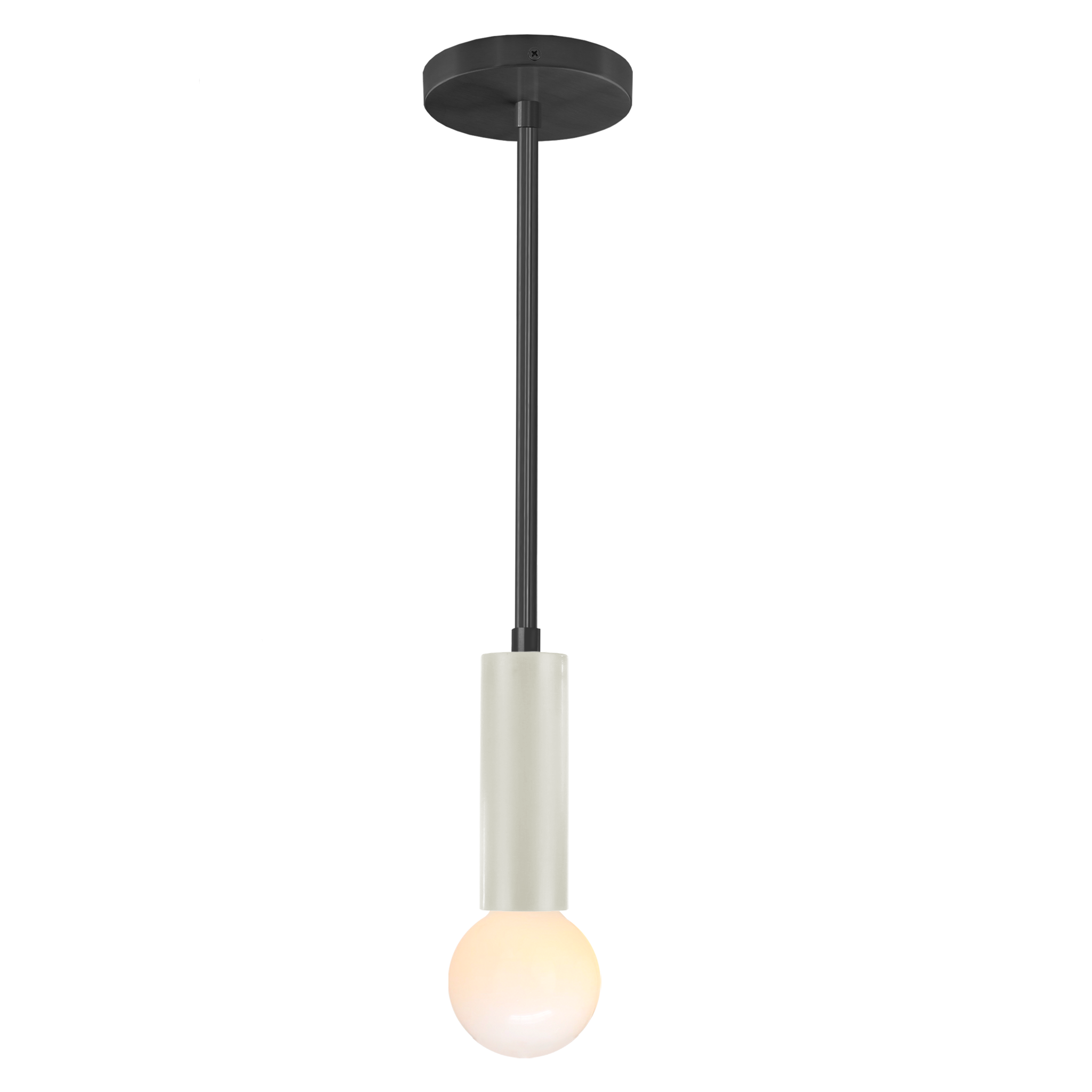 Black and bone color Eureka pendant Dutton Brown lighting