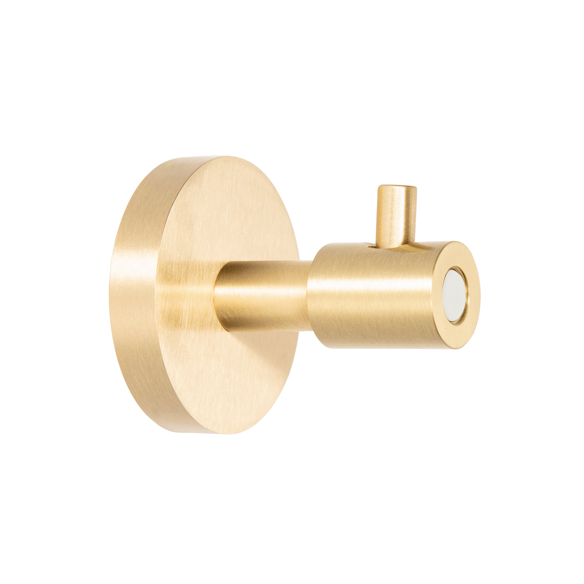 Brass and bone color Head hook Dutton Brown hardware