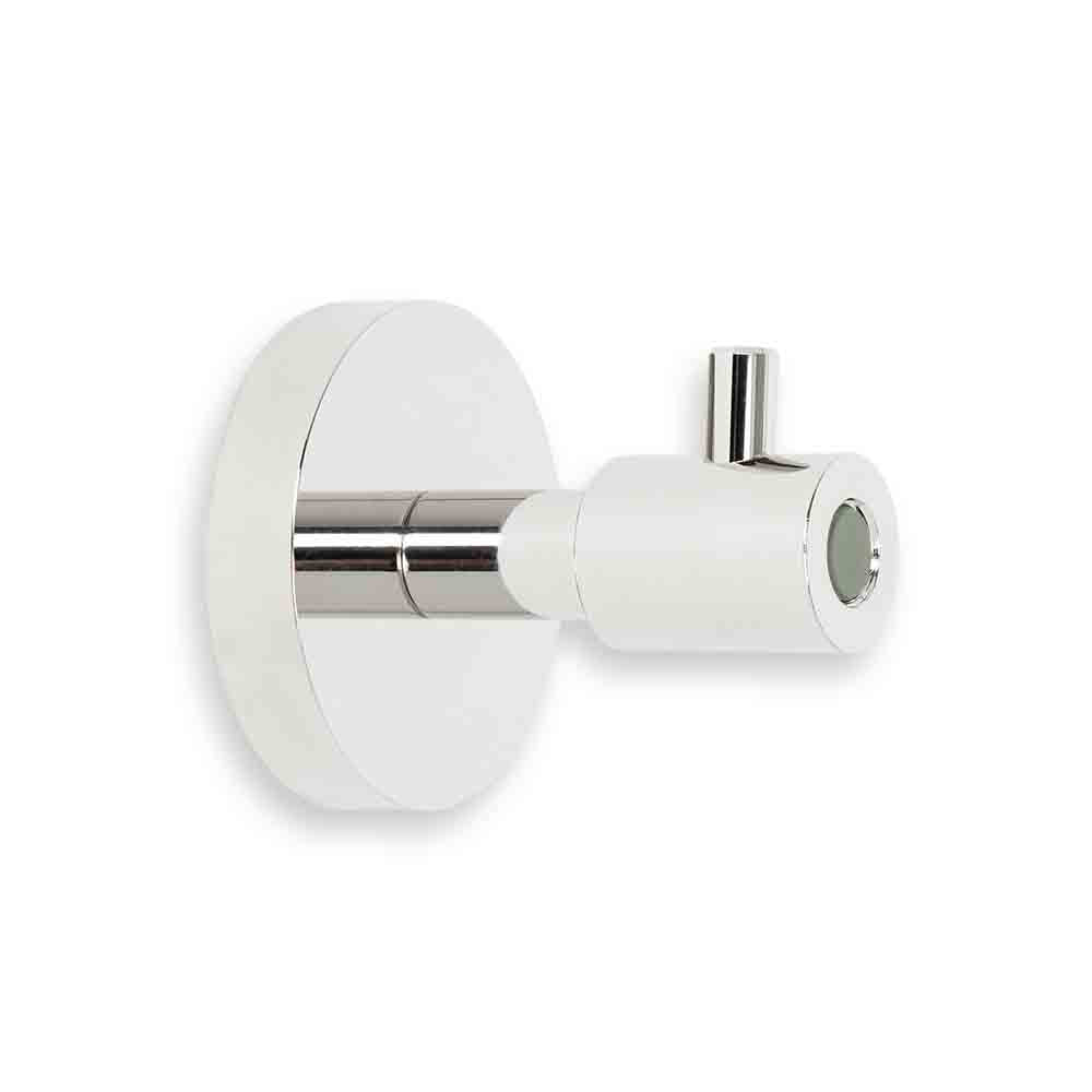 Nickel and spa color Head hook Dutton Brown hardware