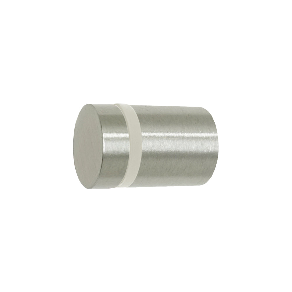 Nickel and bone color Highness knob Dutton Brown hardware
