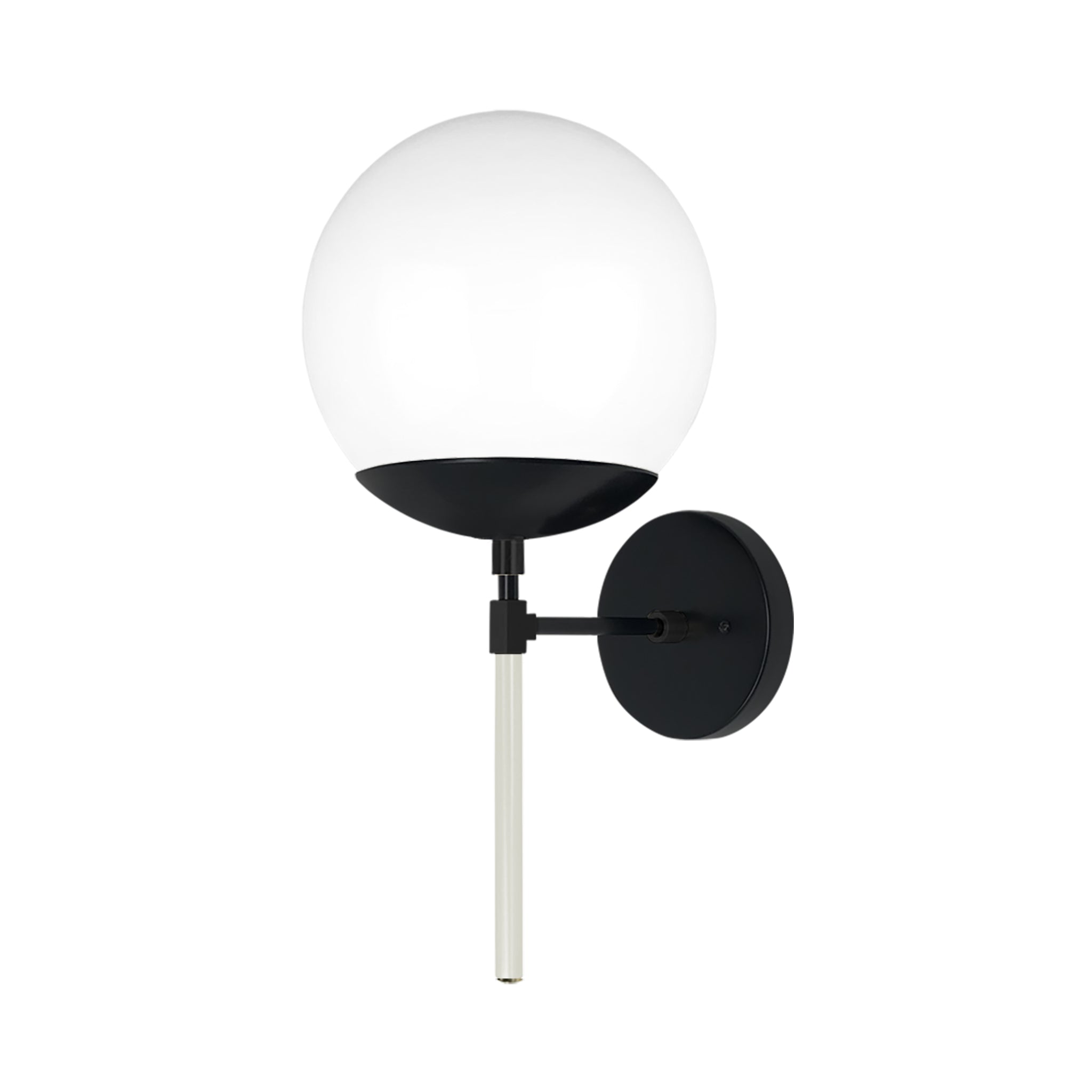 Black and bone color Lolli sconce 8" Dutton Brown lighting