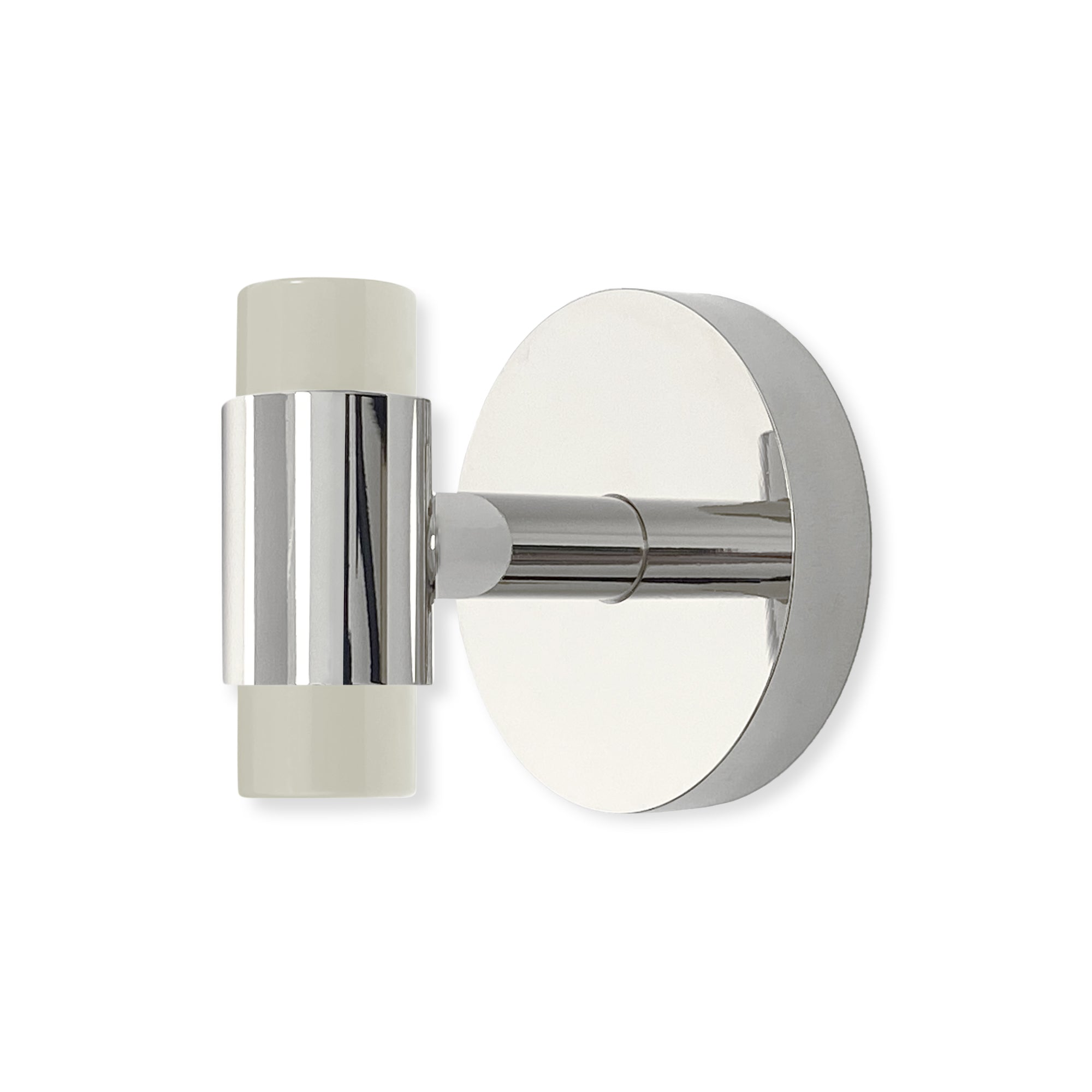 Nickel and bone color Persona hook Dutton Brown hardware