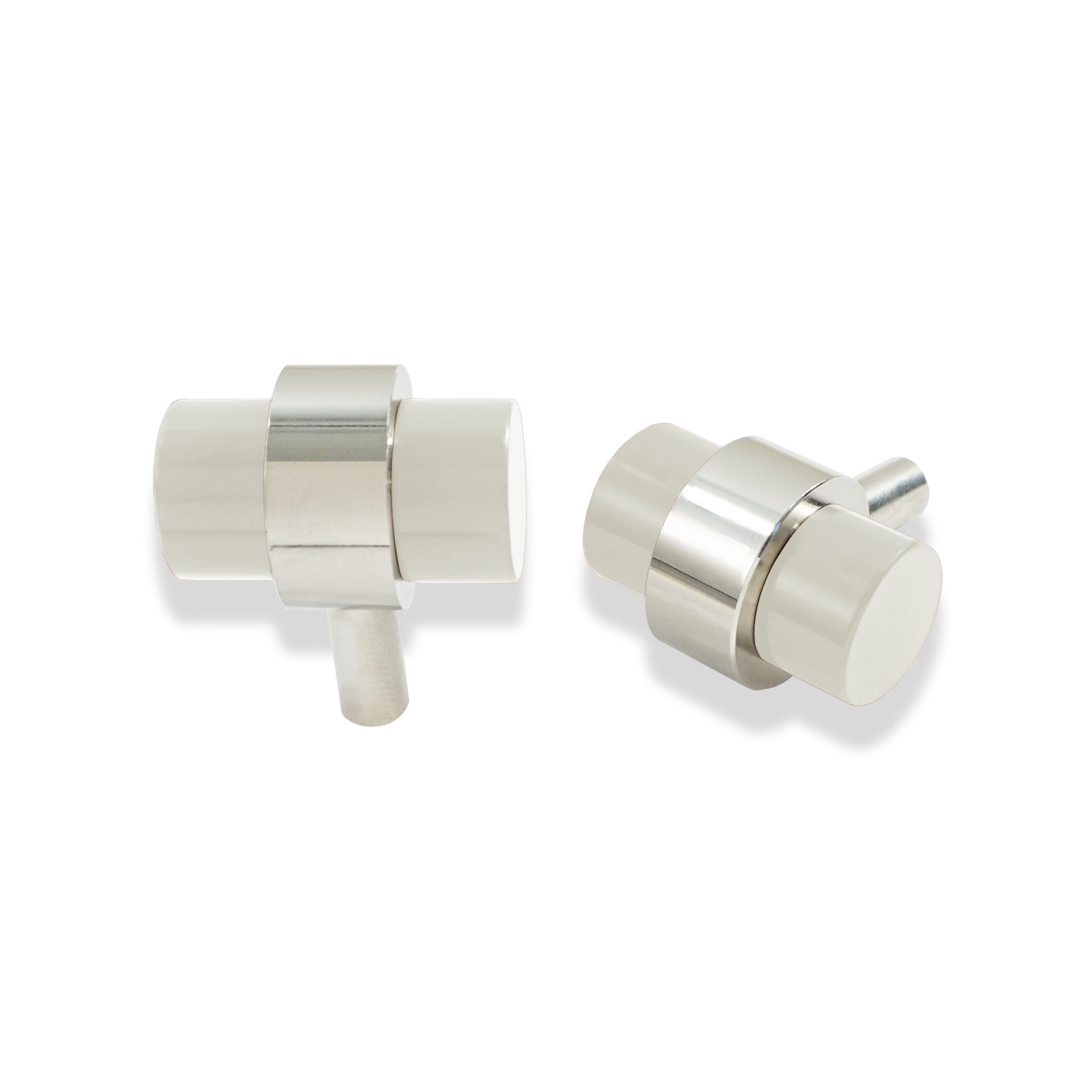Bone nickel color Persona Knob hardware Dutton Brown.