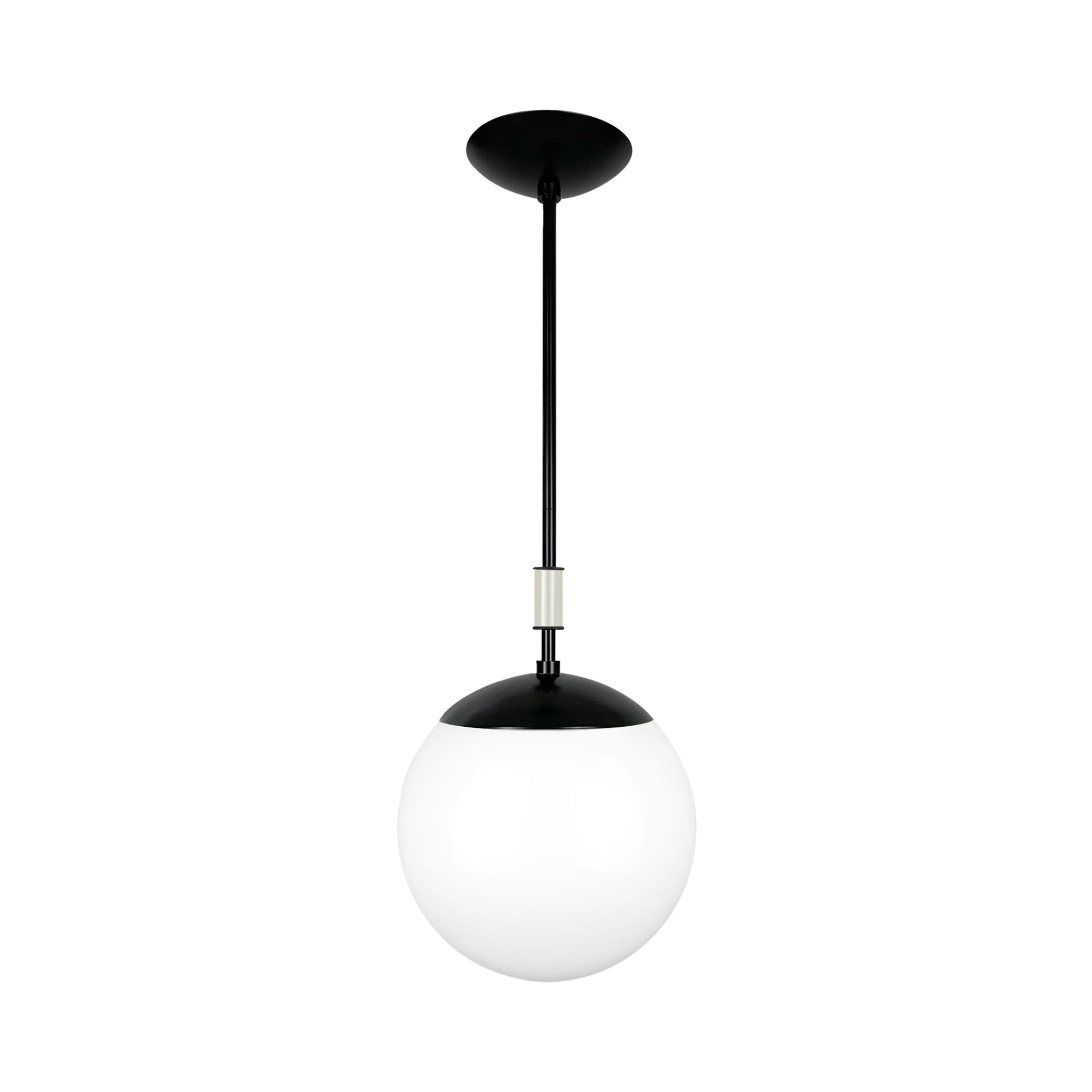 Black and bone color Pop pendant 10" Dutton Brown lighting