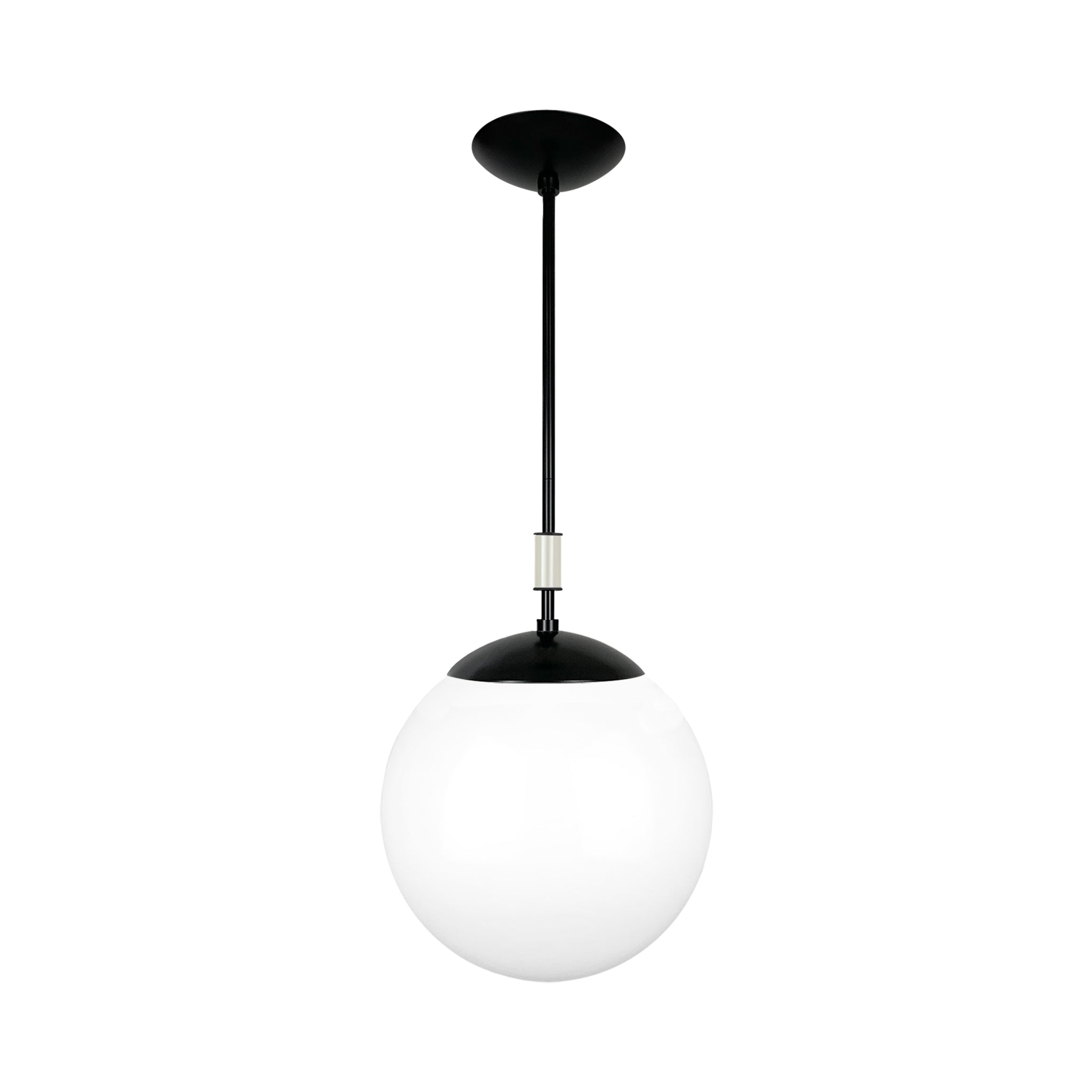 Black and bone color Pop pendant 12" Dutton Brown lighting