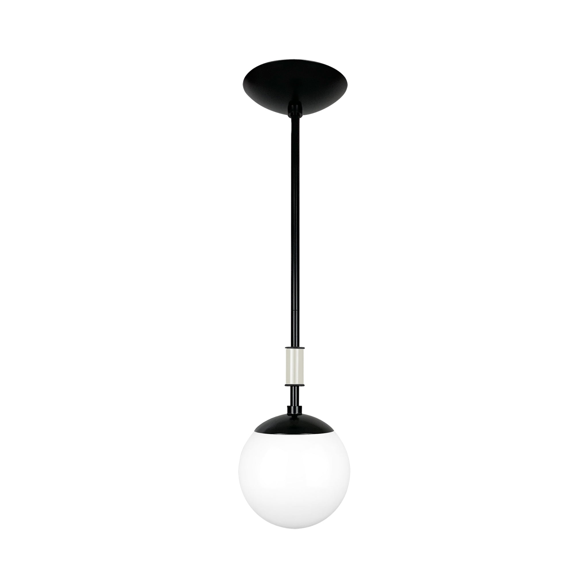 Black and bone color Pop pendant 6" Dutton Brown lighting