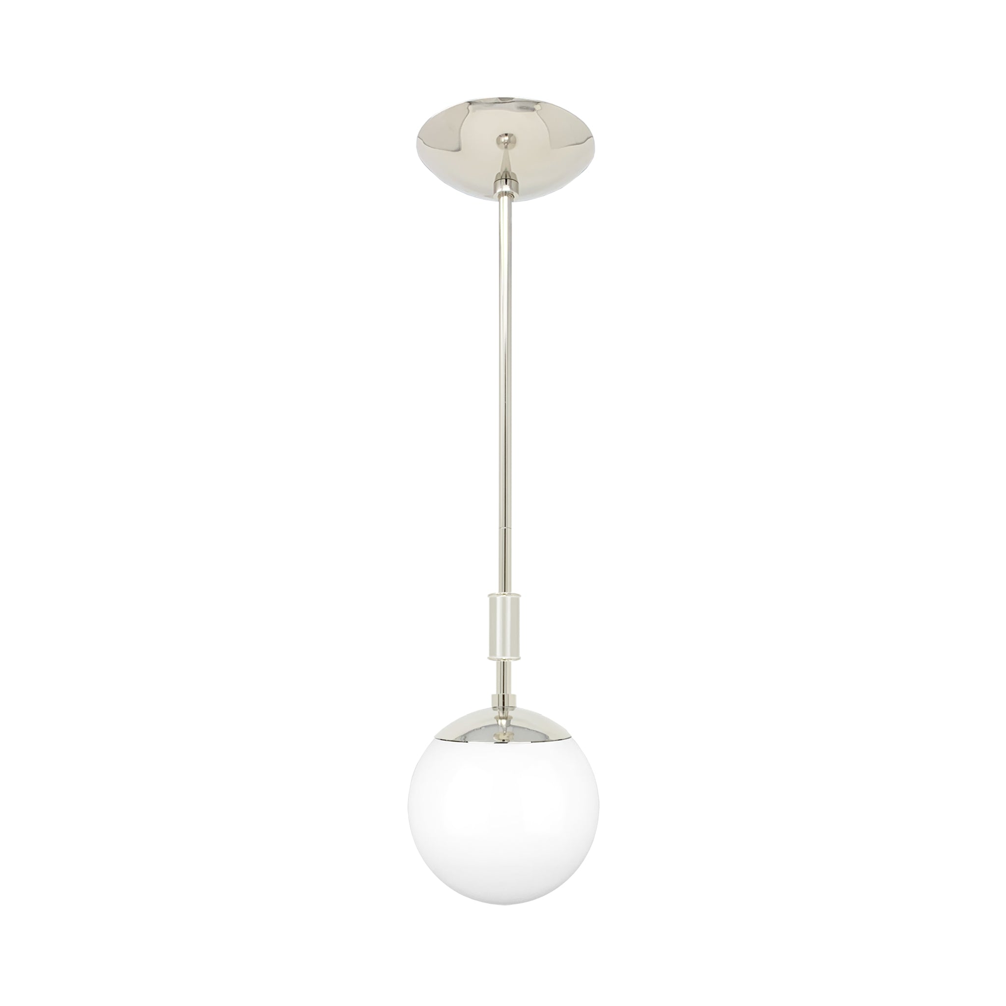 Nickel and bone color Pop pendant 6" Dutton Brown lighting