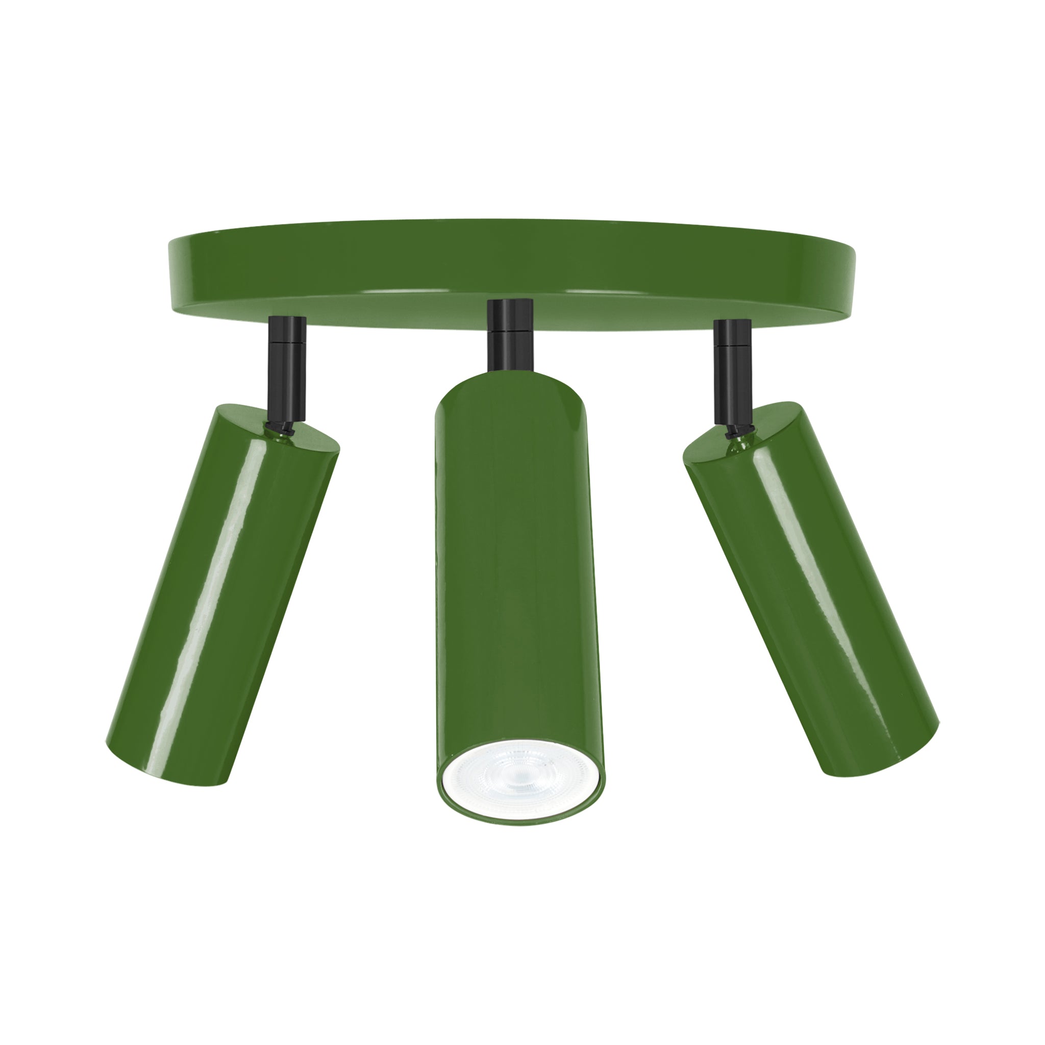 Black and python green color Pose flush mount Dutton Brown lighting