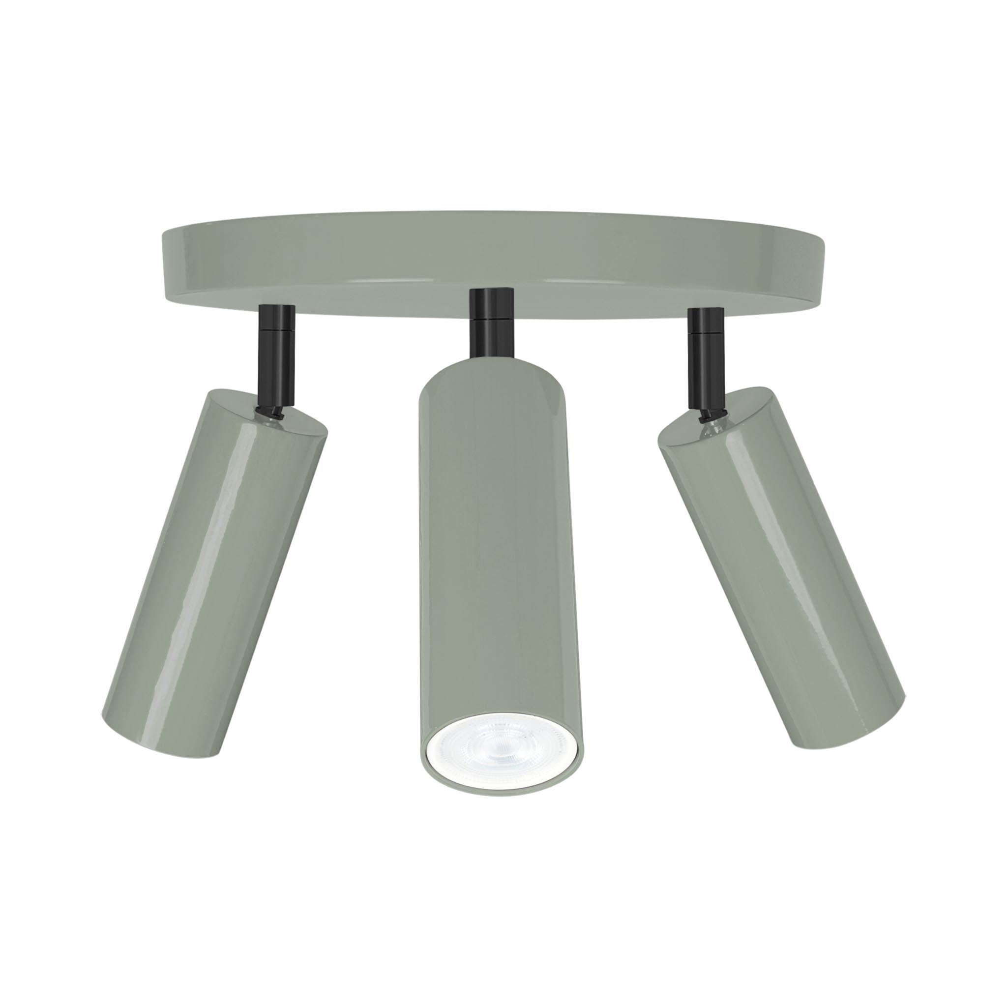 Black and spa color Pose flush mount Dutton Brown lighting