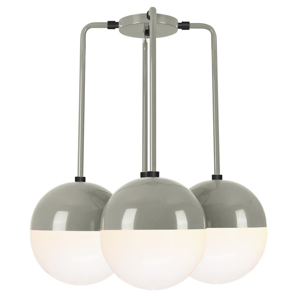 Black and spa color Tetra chandelier Dutton Brown lighting
