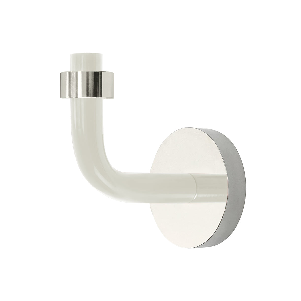 Nickel and bone color Snug hook Dutton Brown hardware