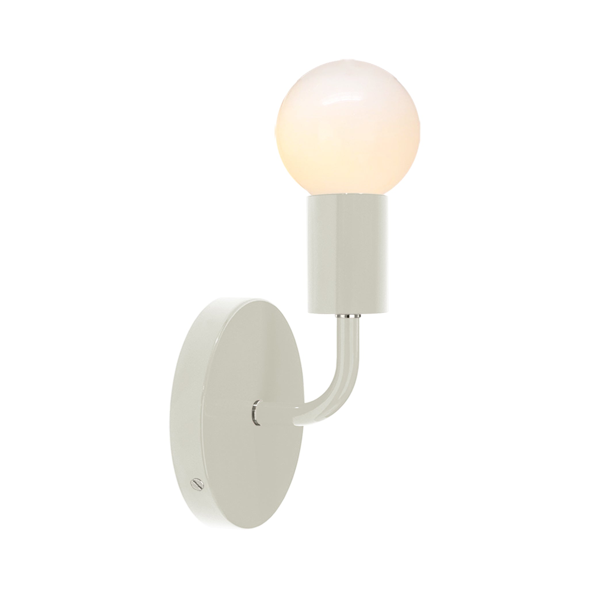 Nickel and bone color Snug sconce Dutton Brown lighting