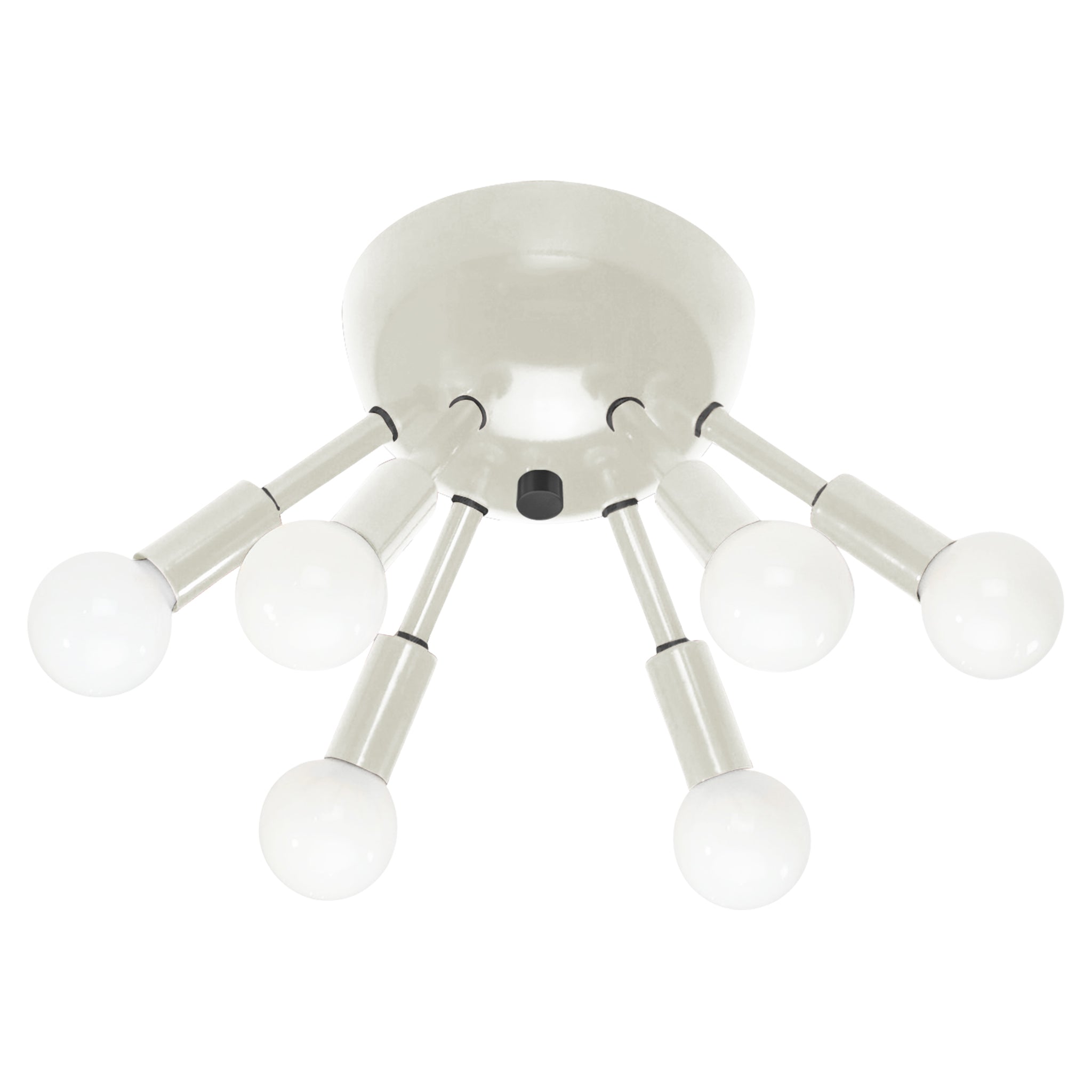 Black and bone color Sputnik flush mount Dutton Brown lighting