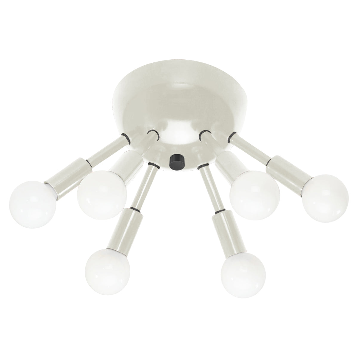Black and bone color Sputnik flush mount Dutton Brown lighting