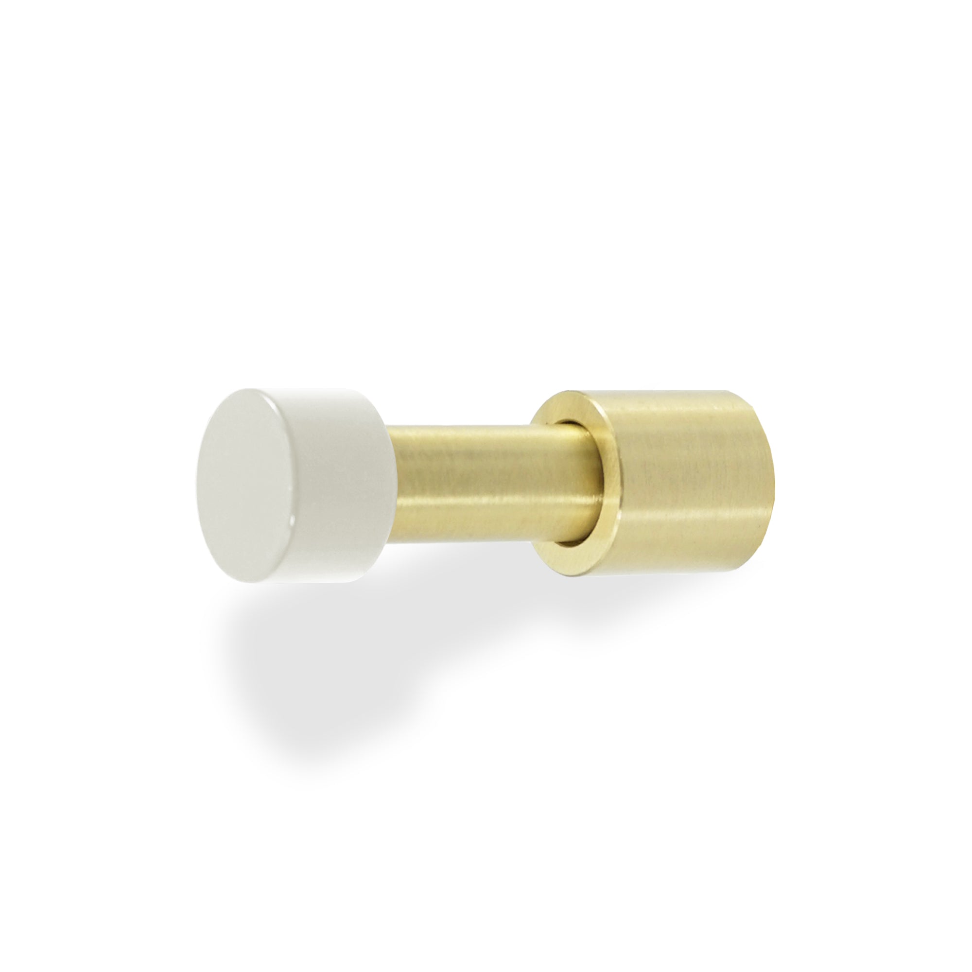 Brass and bone color Stud hook Dutton Brown hardware