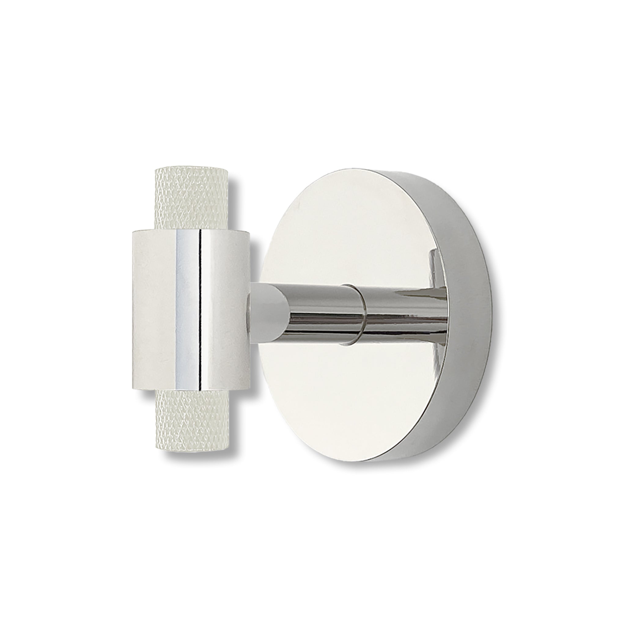 Nickel and bone color Tux hook Dutton Brown hardware