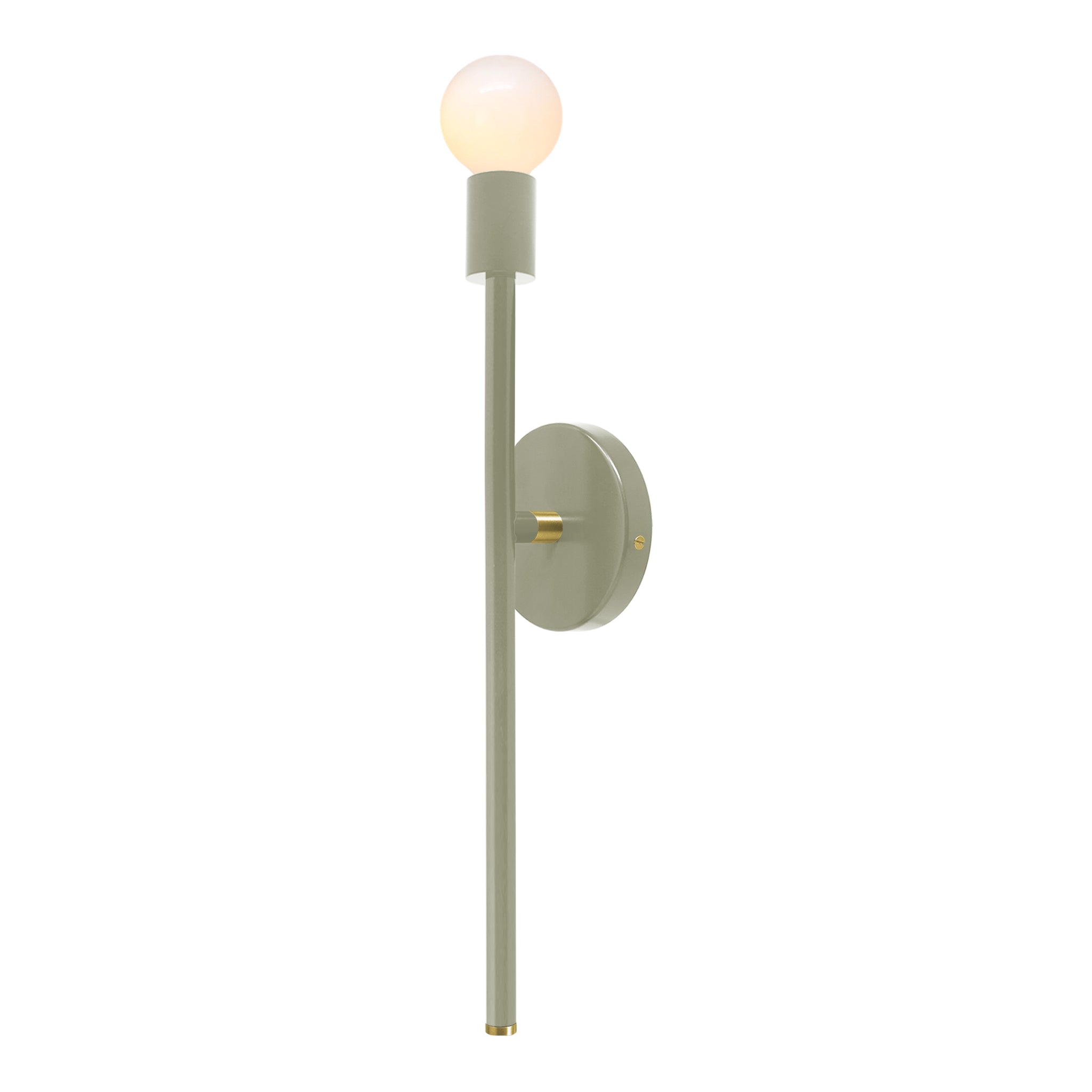 Brass and spa color Major sconce 21" Dutton Brown lighting